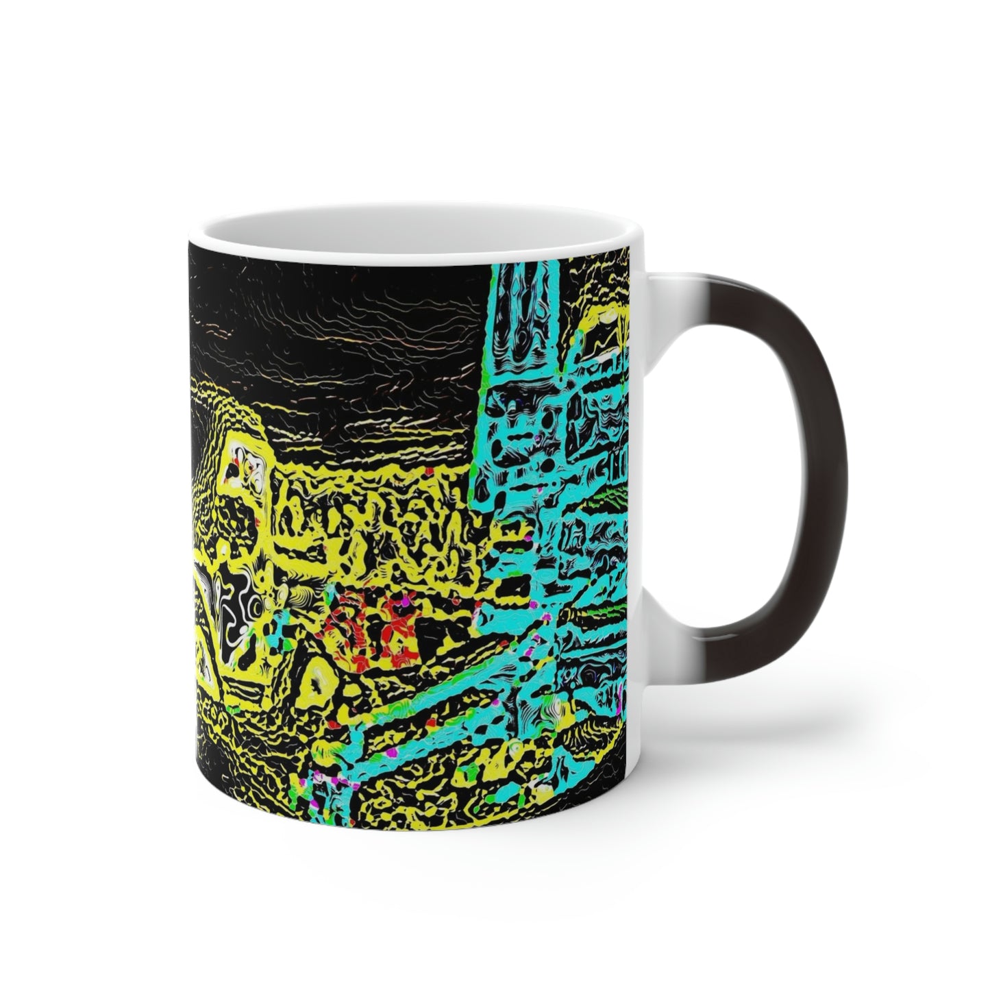Color Changing Mug ... "Snow Vehicle In Snow Storm At-Rest" ... Circa 12Mar23 ... Central Idaho ... 18-Hours Rendering Time: Original Works ...