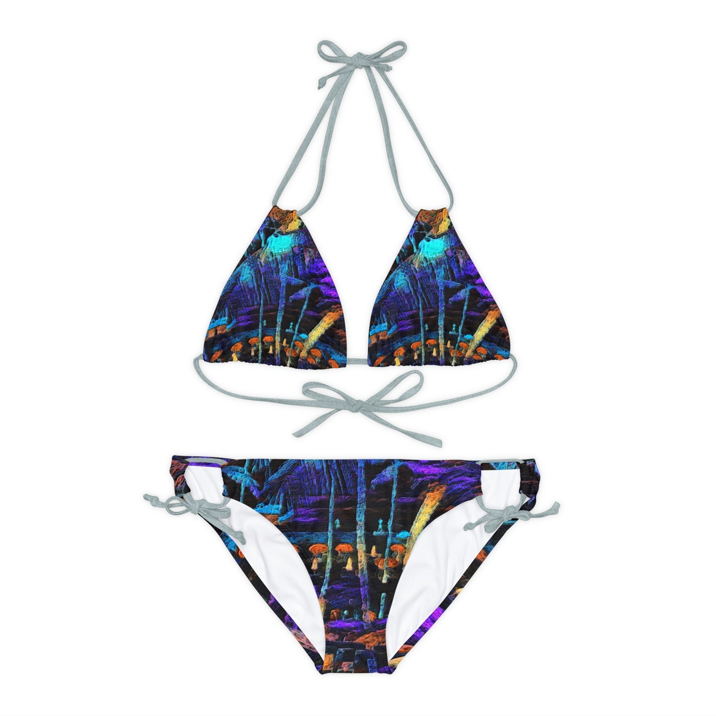 Strappy Bikini Set (AOP) ... "The Royal Hawai'ian: Waikiki Beach_Beach" ... Honolulu, HI ... Ocotber 2014 (Halloween) ... Original Works ...