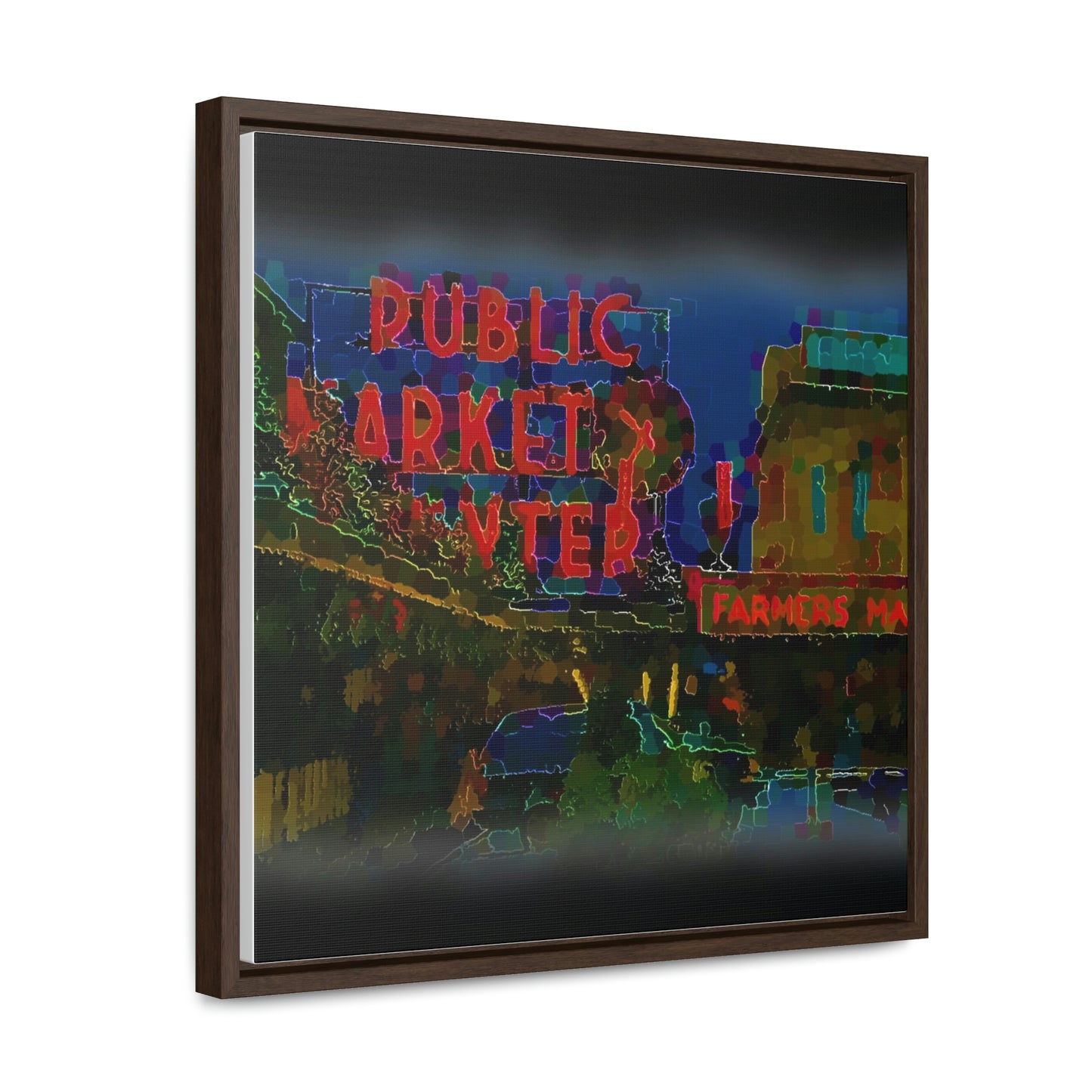 Gallery Canvas Wraps, Square Frame ... PPM: Pike Place Market ... Original Work ... Winter 2022 ...