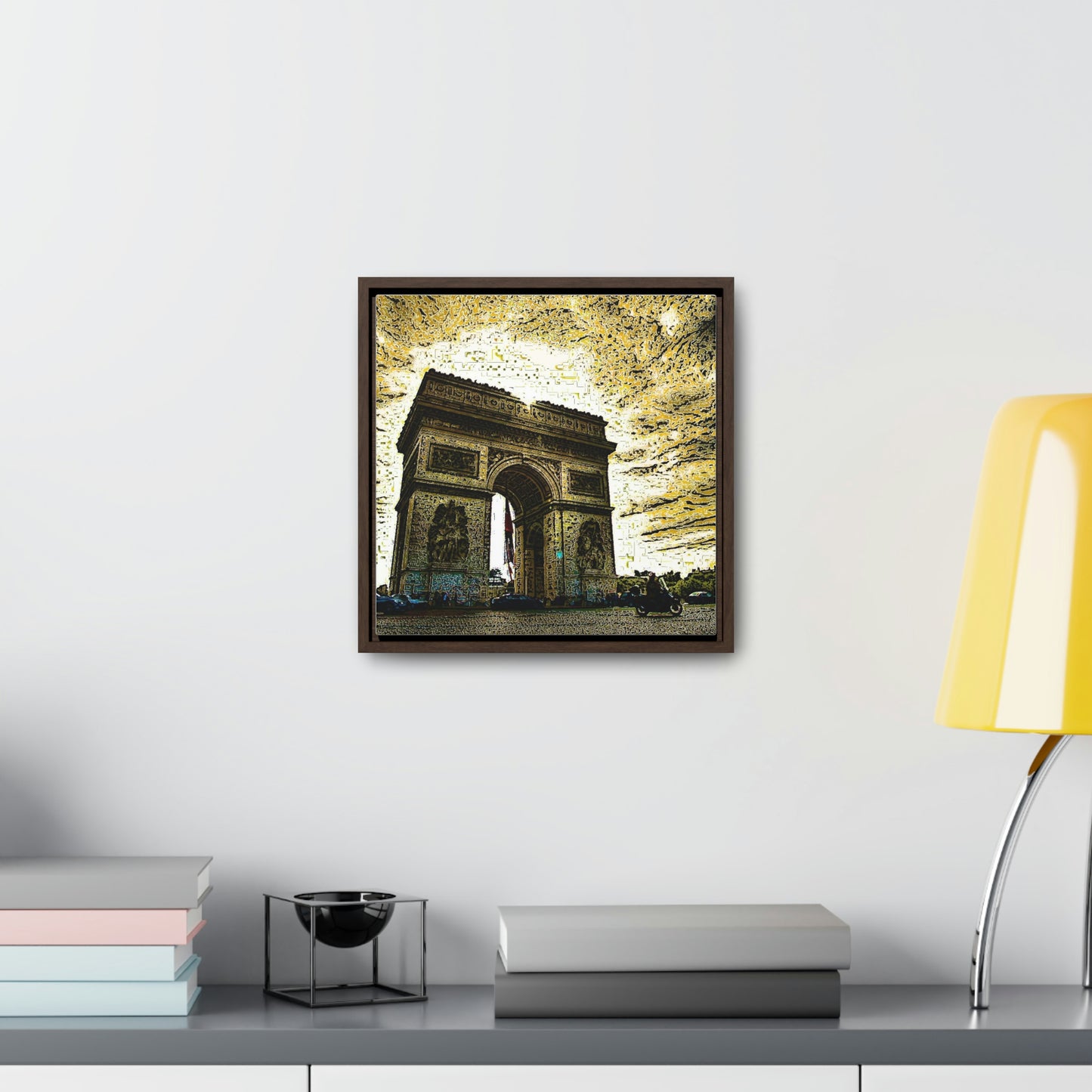 Gallery Canvas Wraps, Square Frame ...  L'Arc de Triomphe ... 'Barbara Joan Bonnell-Holt Photo' ... Circa 1972 ... Oringinal Works ...