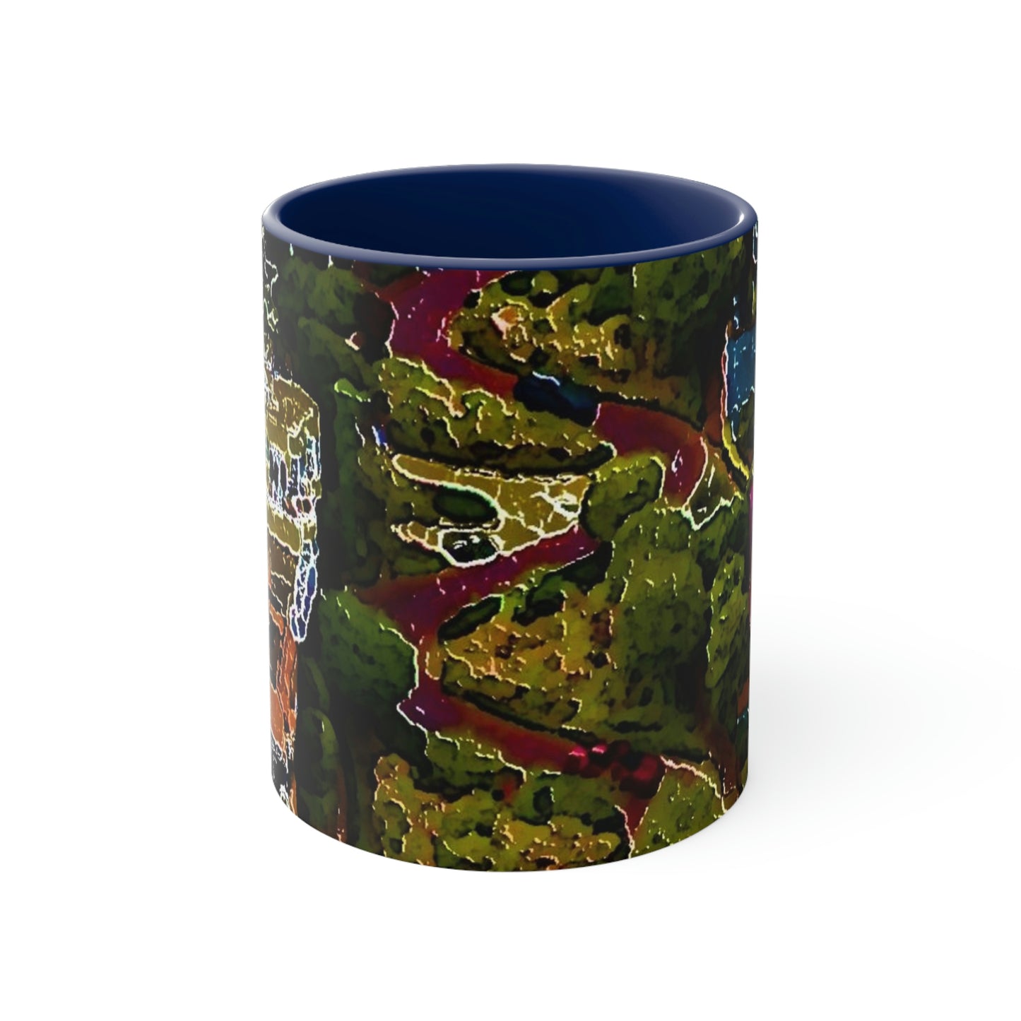 Accent Coffee Mug, 11oz ... A Crazy Street ... 'Eight Winding Curve-Switchbacks' ... "Lombard Street, San Francisco, CA' ... Family Archives: 1970's ... Original Works ...