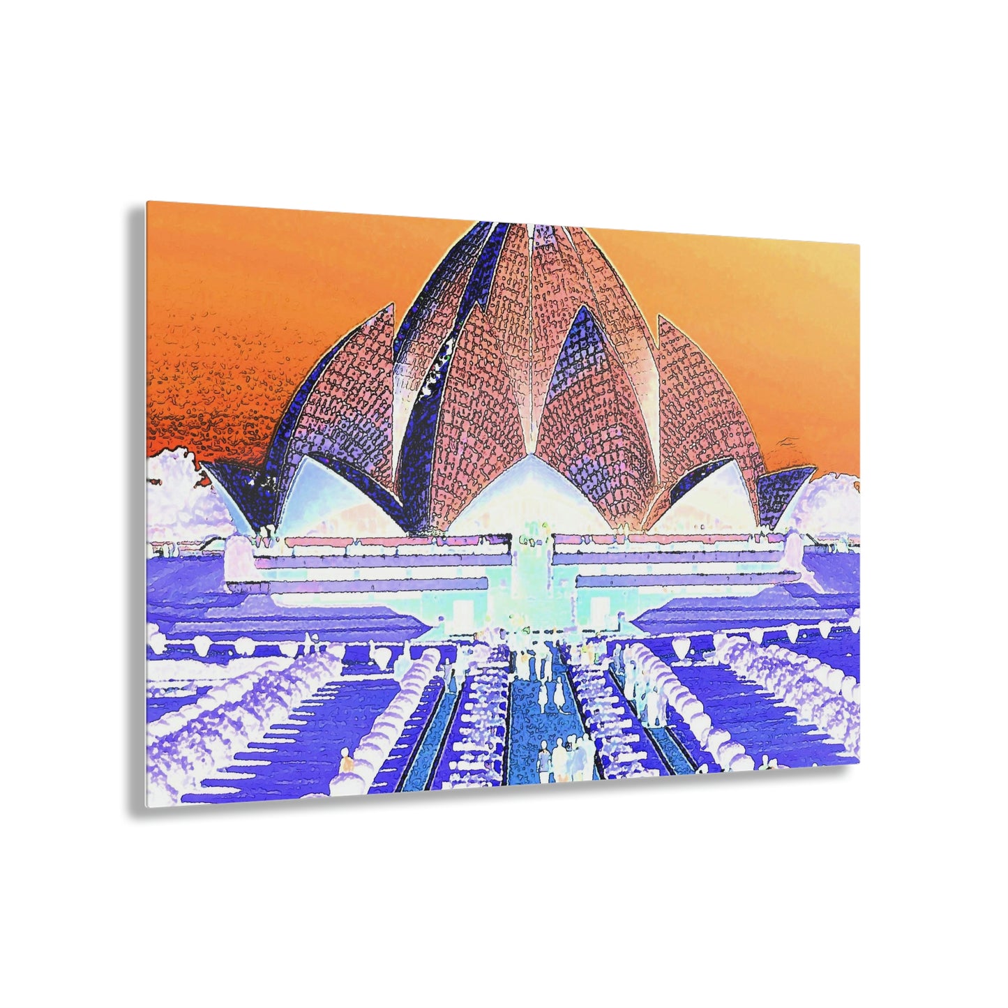 Acrylic Prints ... 'Bahai'i House-Of-Worship' ... "Lotus Temple: Delhi, India, 2008" ... Original Works ...