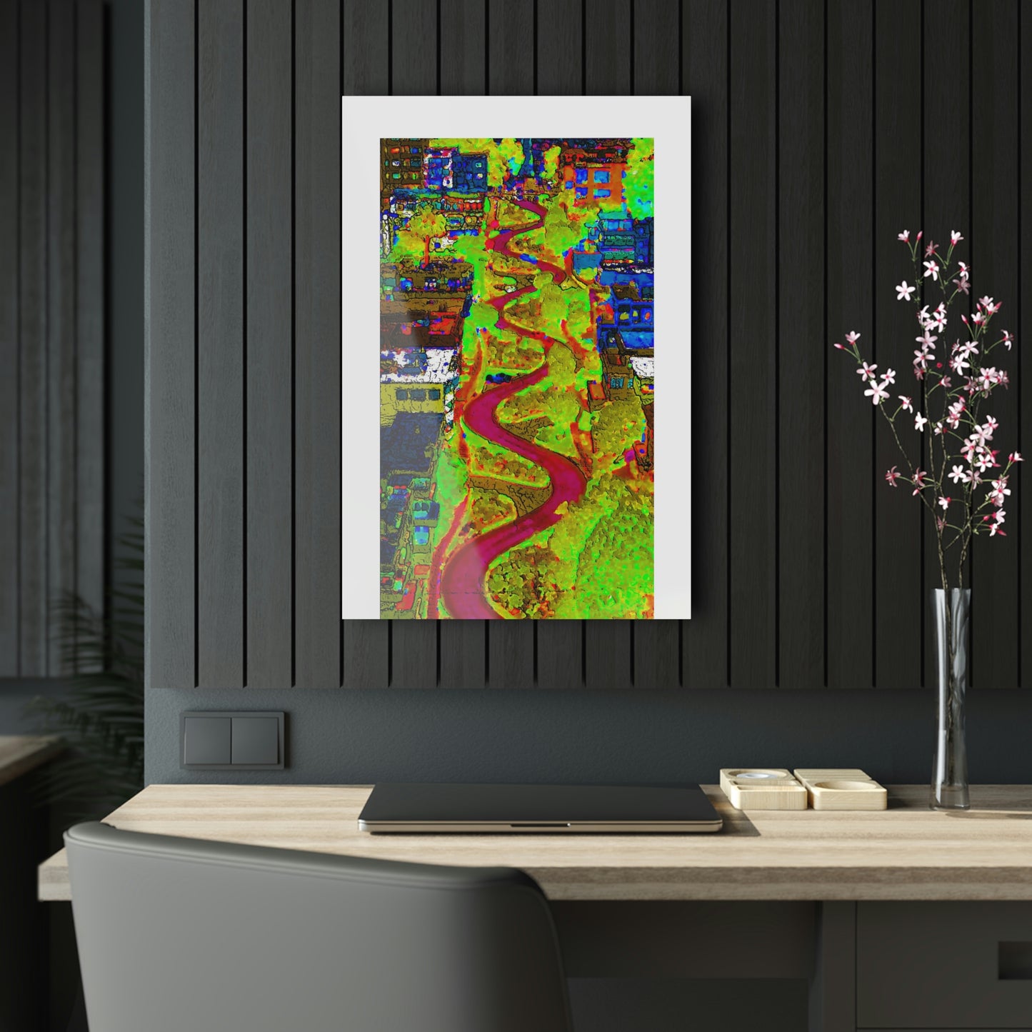 Acrylic Prints ... A Crazy Street ... 'Eight Winding Curve-Switchbacks' ... "Lombard Street, San Francisco, CA' ... Family Archives: 1970's ... Original Works ...
