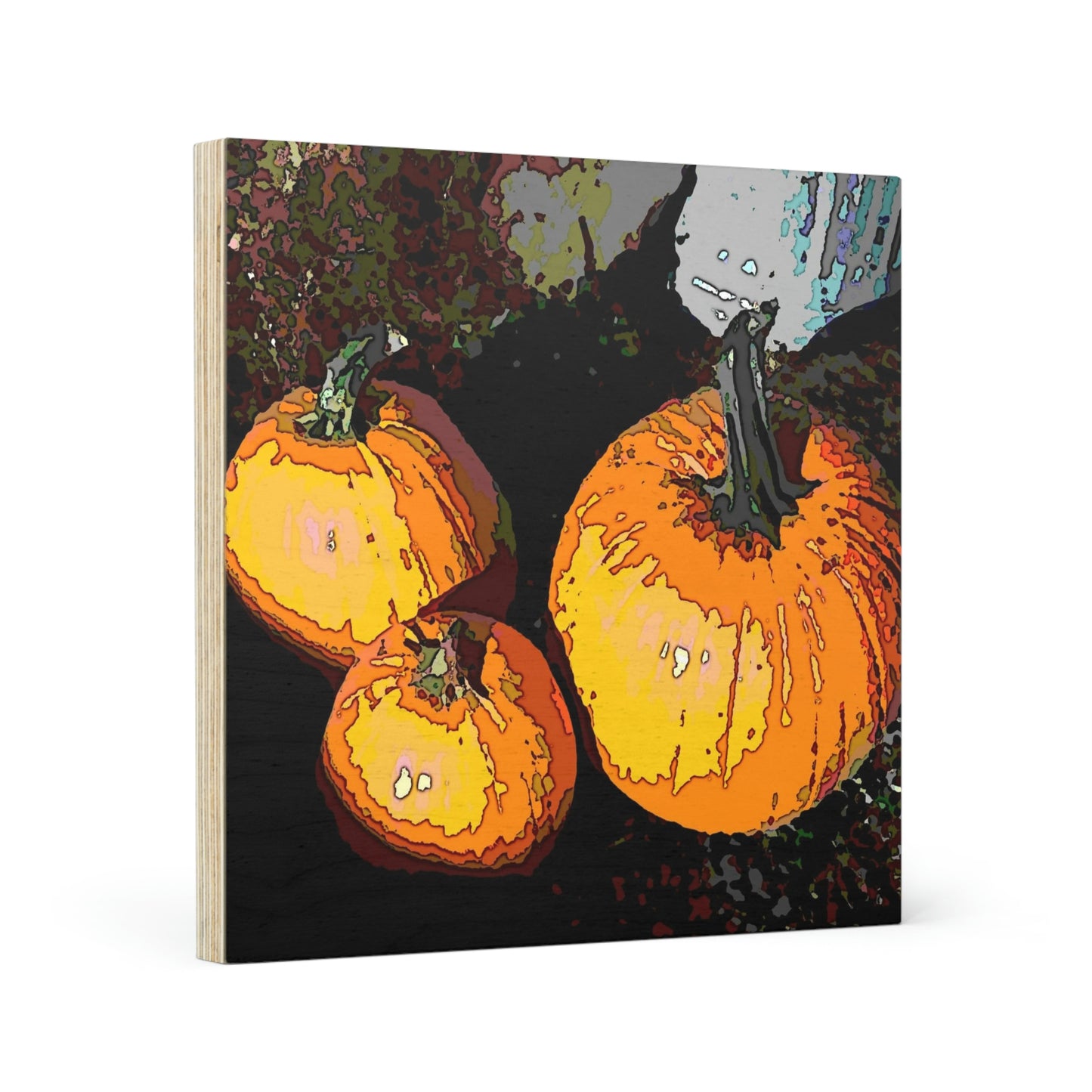 Wood Canvas ... Halloween - Pumpkins - 'Trick-Or-Treat' ... More Than A Season ... "Its A Feeling & Celebration Of Life" ...