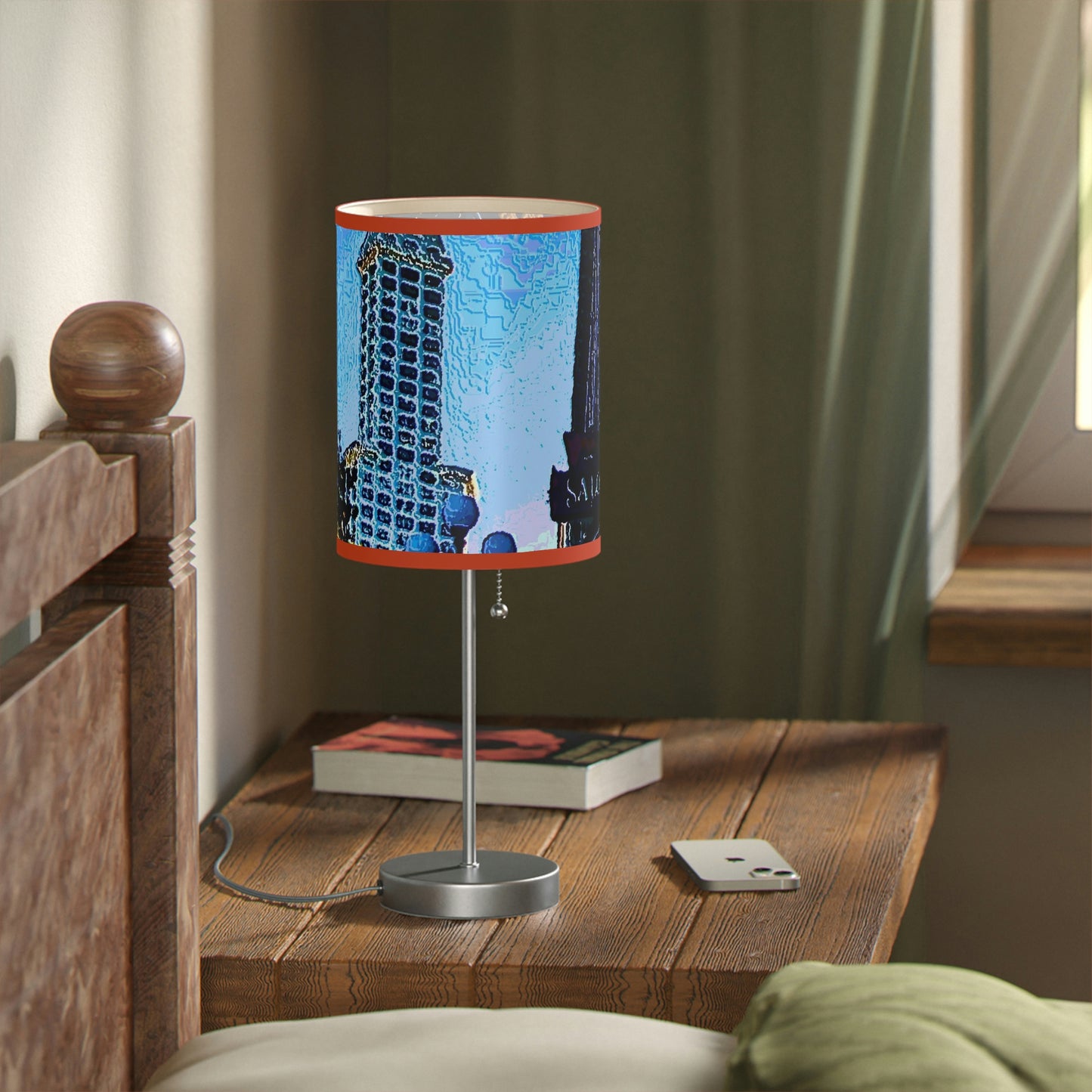 Lamp on a Stand, US|CA plug ...  Pioneer Square & Smith Tower ... 'That World Famous View' ... Colleague Supplied Photo ... Original Works ...