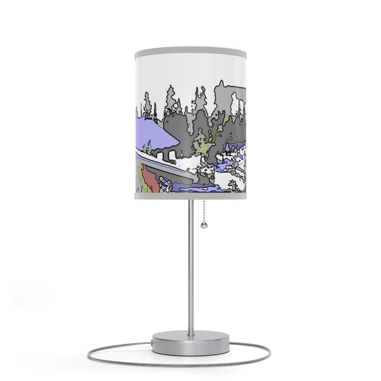 Lamp on a Stand, US|CA plug "A Very Remote Mountain Neighborhood" ... Only Cabins In This Environment ... Cenrtal Idaho ...