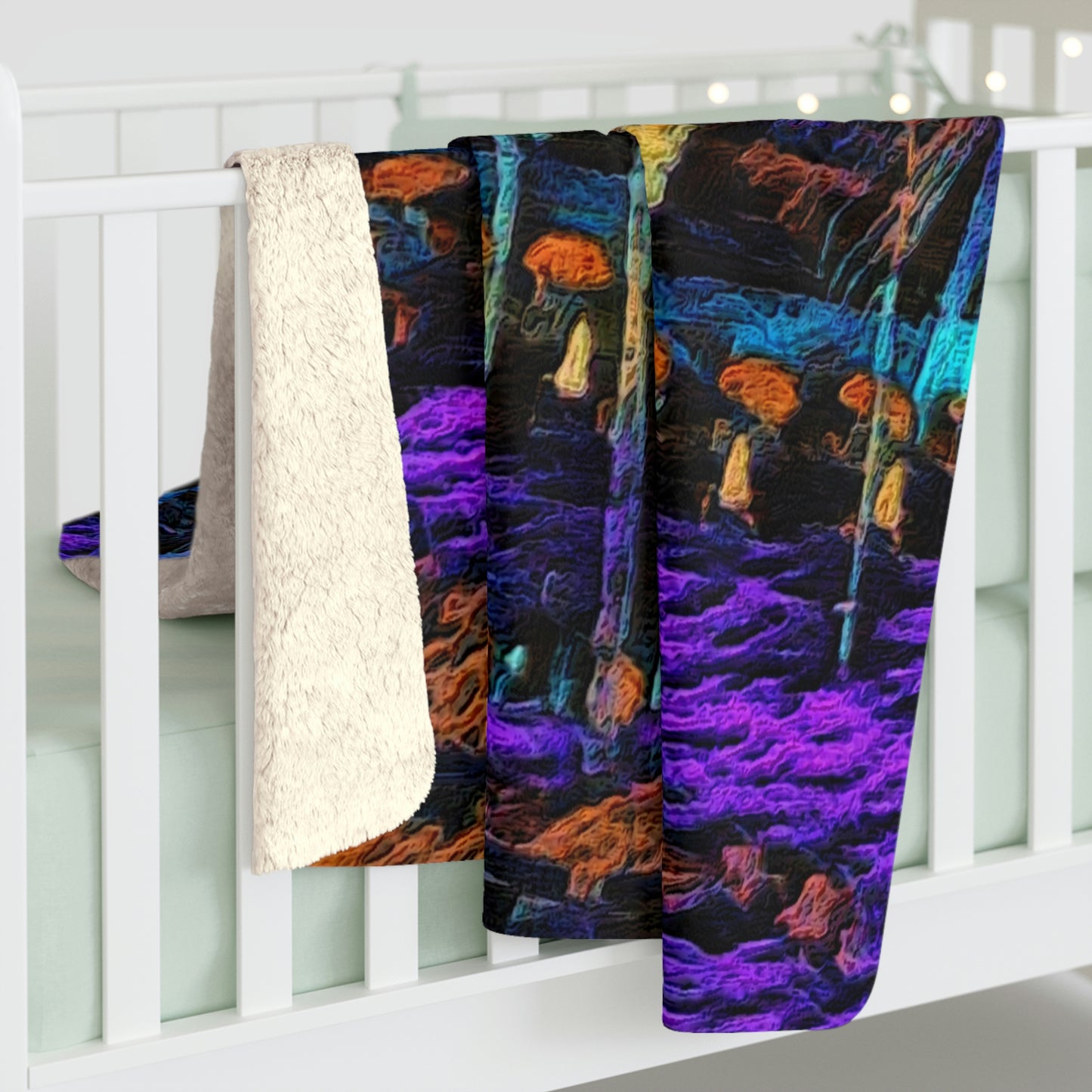 Sherpa Fleece Blanket ... "The Royal Hawai'ian: Waikiki Beach_Beach" ... Honolulu, HI ... October 2014 (Halloween) ... Original Works ...