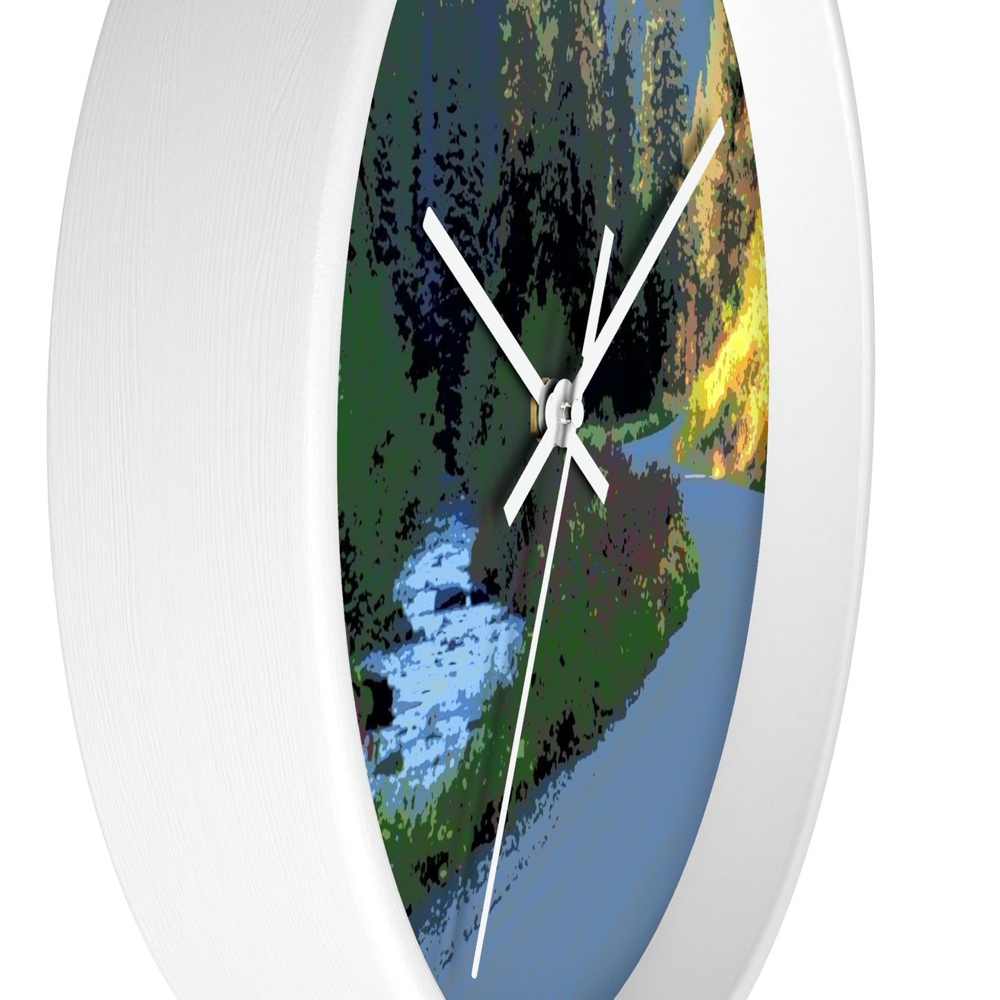 Wall clock ... The Road ... The River ... "Which Paralles The Curvilinear Nature Of-The-Other?" ... Red River, Idaho