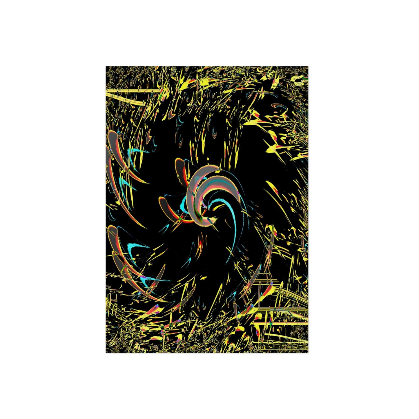 Aluminum Composite Panels ... "Waning 1/8 Moon" ... Central Idaho ... Late-Autumn 2021 ... Renedering Time: 18 Hours ... Original Works ... Mandelbrot & Julian Fractals & Illusions ...