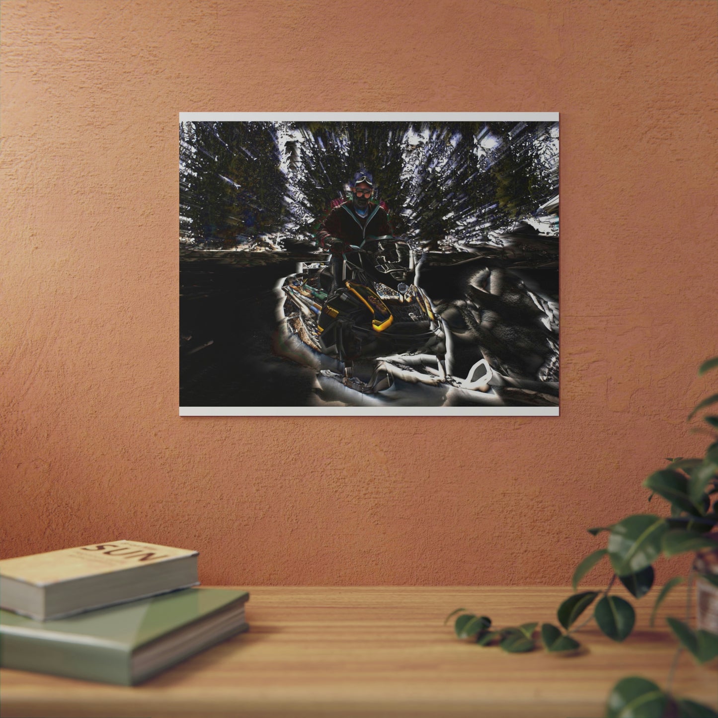Aluminum Composite Panels ... Snowmobiling The Local Trails ... "A Spring Day" ... March 2021 ... Central Idaho ... Original Works ...