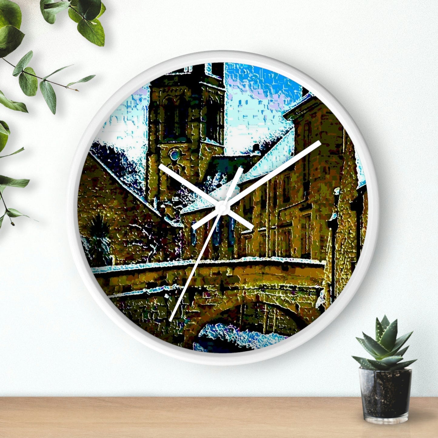 Wall clock ... Walikng The Streets & Alleys ... 'Strolling The Canals ... '  ... Original Works  ...