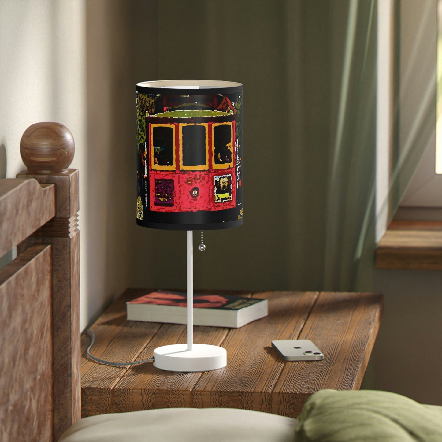 Lamp on a Stand, US|CA plug ... San Francisco ... 'A Rice-A-Roni-A-San Francisco Treat' ... "A Cable Car Classic" ... Family Archives: 1973 ... Original Works ...