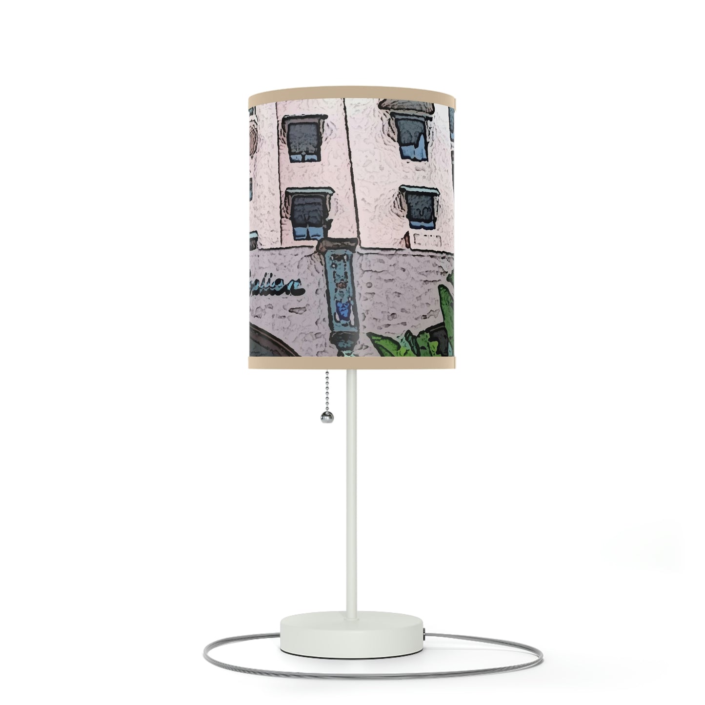 Lamp on a Stand, US|CA plug ...  "La Grande Entree" At: 'The Pink Palace' ... The Royal Hawai'ian ... Honolulu, HI ... '27Oct2014' ... Original Works ...