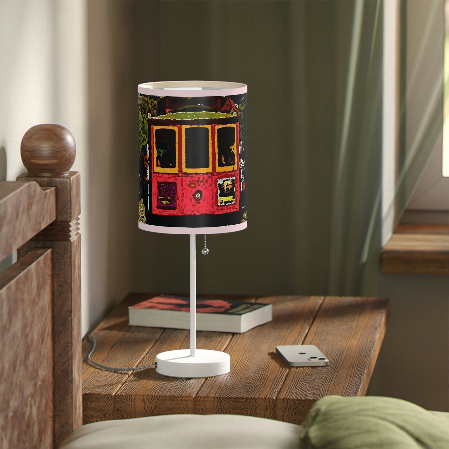 Lamp on a Stand, US|CA plug ... San Francisco ... 'A Rice-A-Roni-A-San Francisco Treat' ... "A Cable Car Classic" ... Family Archives: 1973 ... Original Works ...