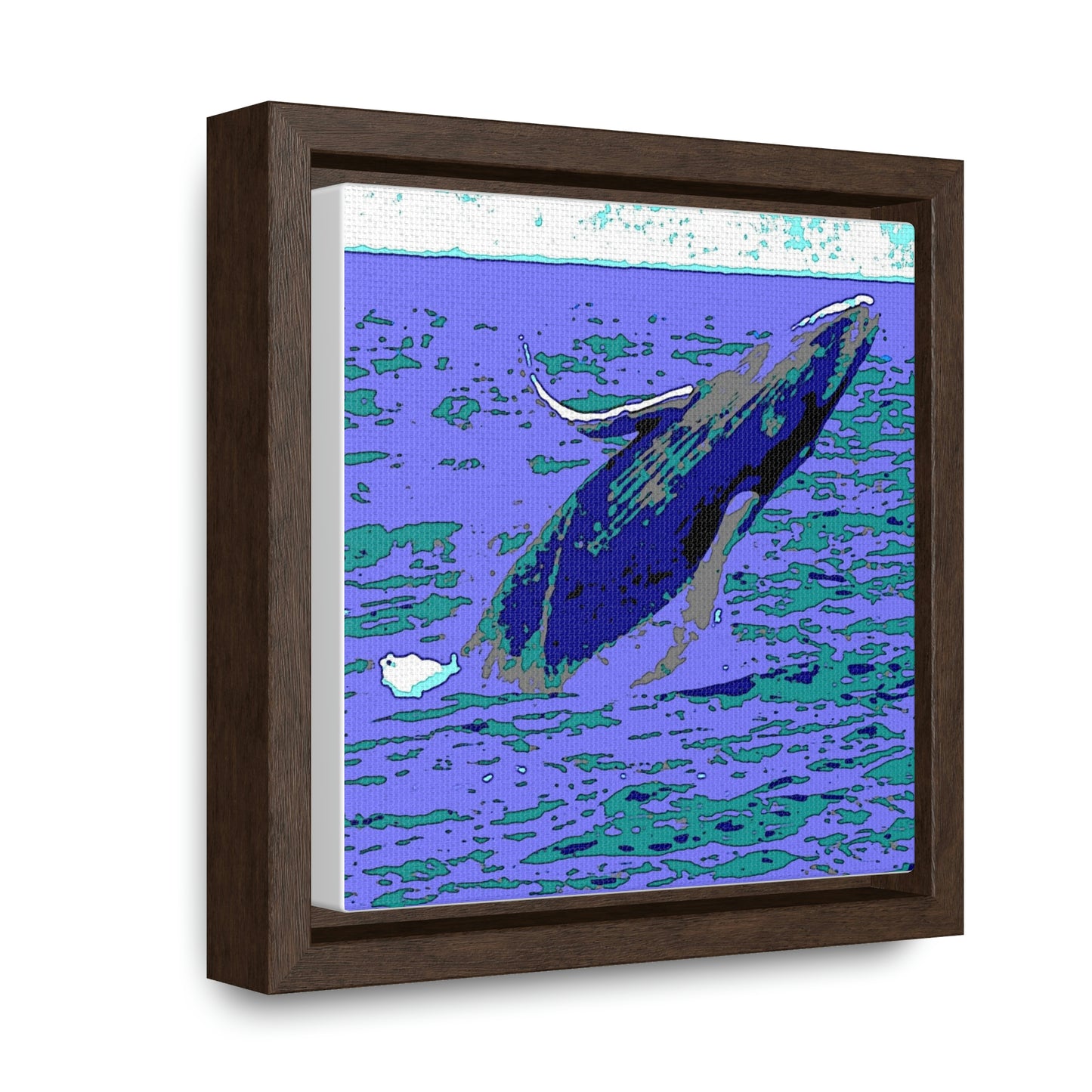 Gallery Canvas Wraps, Square Frame ... Baby Humpback Breaching ... Maui, HI: April 2022 ... "Family Archives: KPH" ... Original Works ...