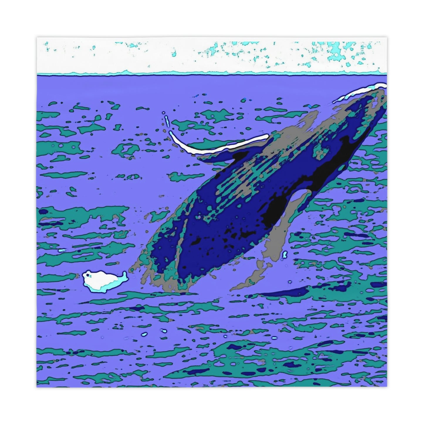 Tablecloth ... Baby Humpback Breaching ... Maui, HI: April 2022 ... "Family Archives: KPH" ... Original Works ...