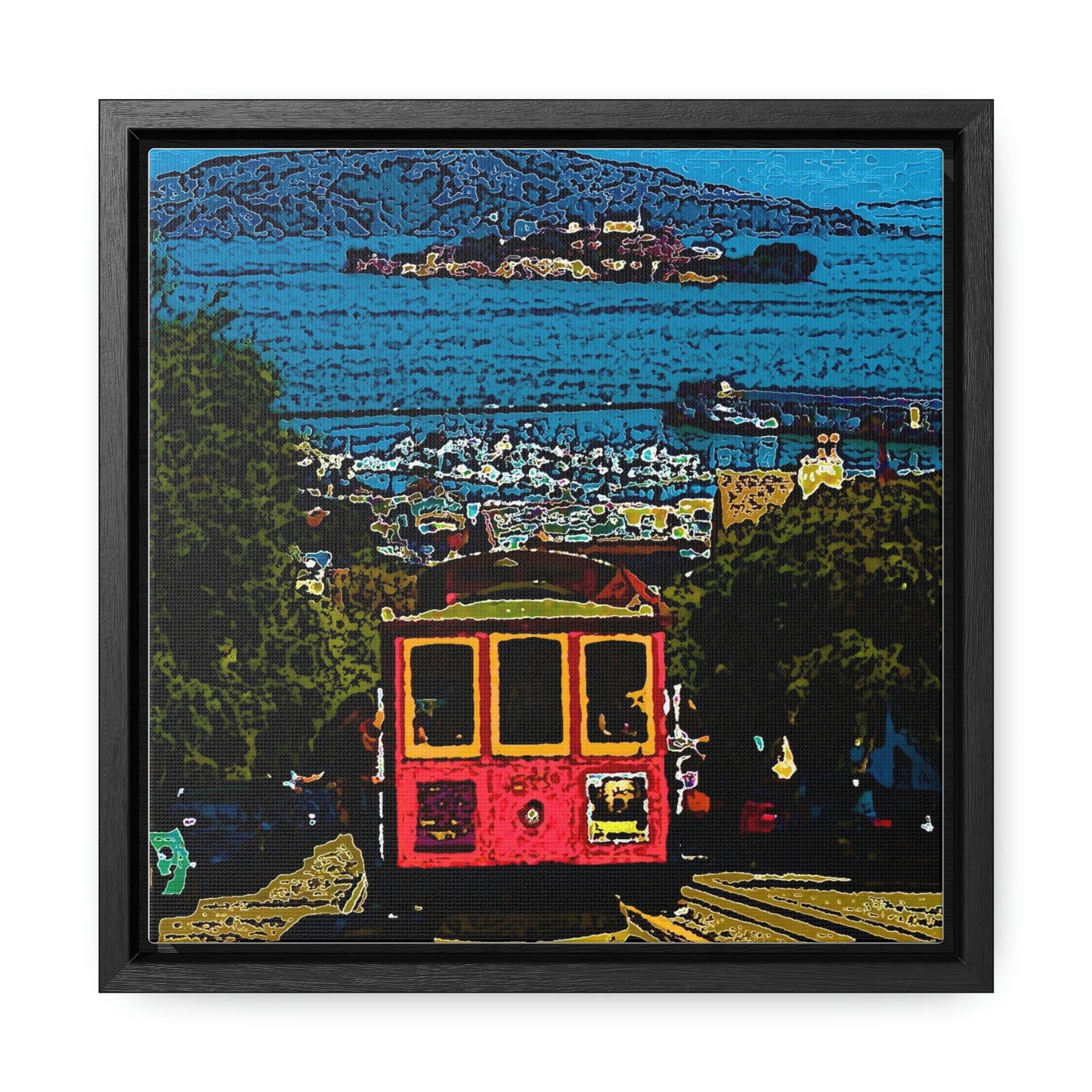 Gallery Canvas Wraps, Square Frame ... San Francisco ... 'A Rice-A-Roni-A-San Francisco Treat' ... "A Cable Car Classic" ... Family Archives: 1973 ... Original Works ...