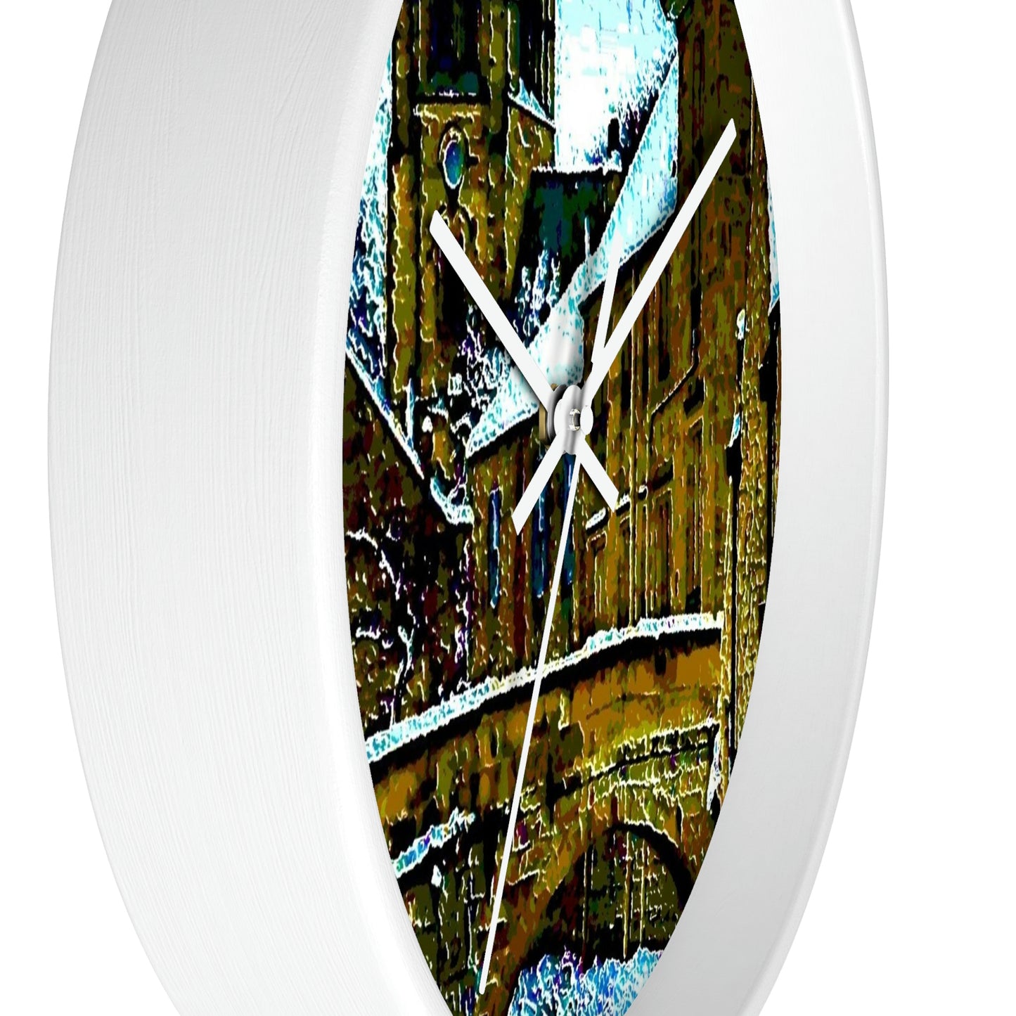 Wall clock ... Walikng The Streets & Alleys ... 'Strolling The Canals ... '  ... Original Works  ...