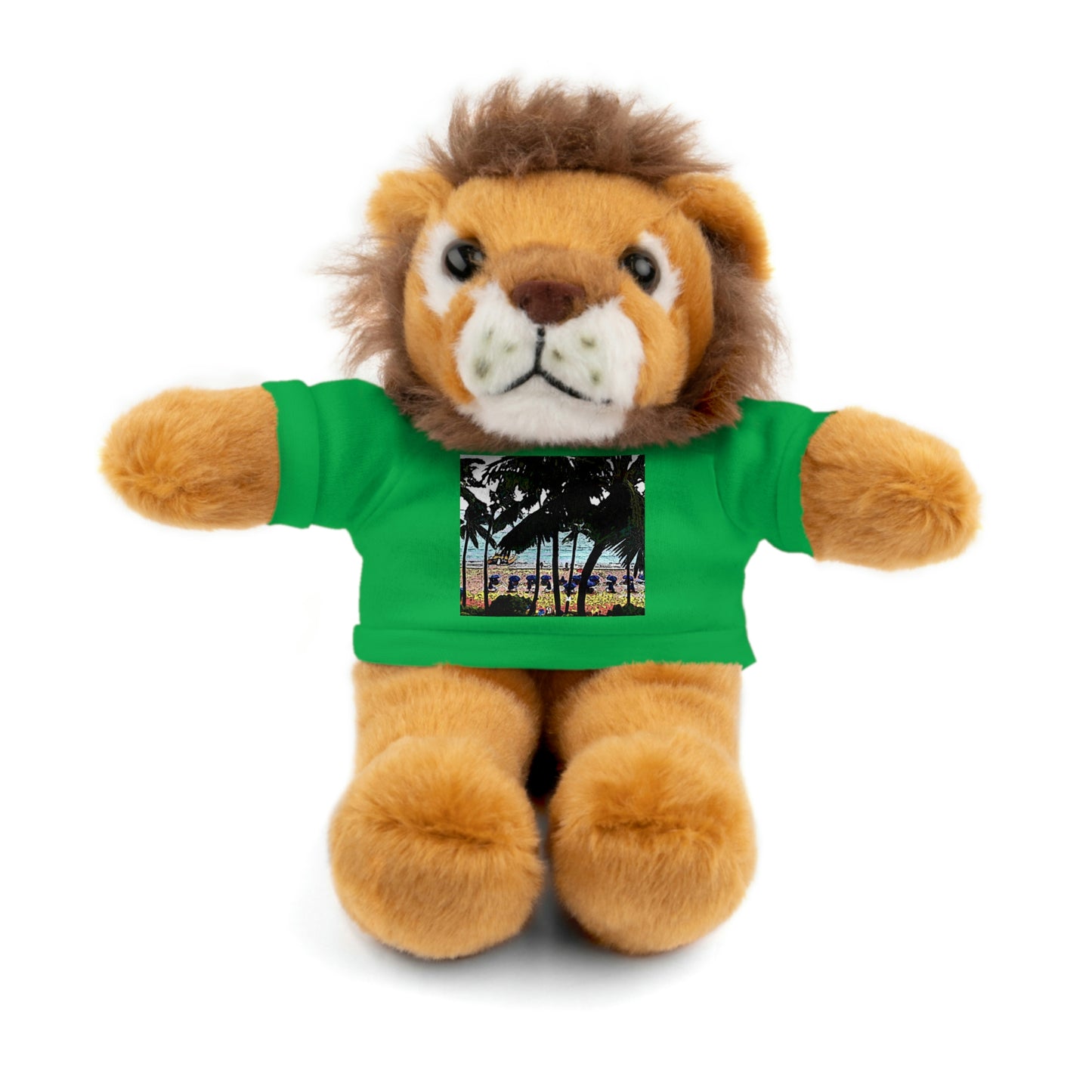 Stuffed Animals with Tee ... "A Beautiful Beach Amongst The Palms" ... The Outrigger Waikiki, Honolulu, Oahu ... Original Works ...