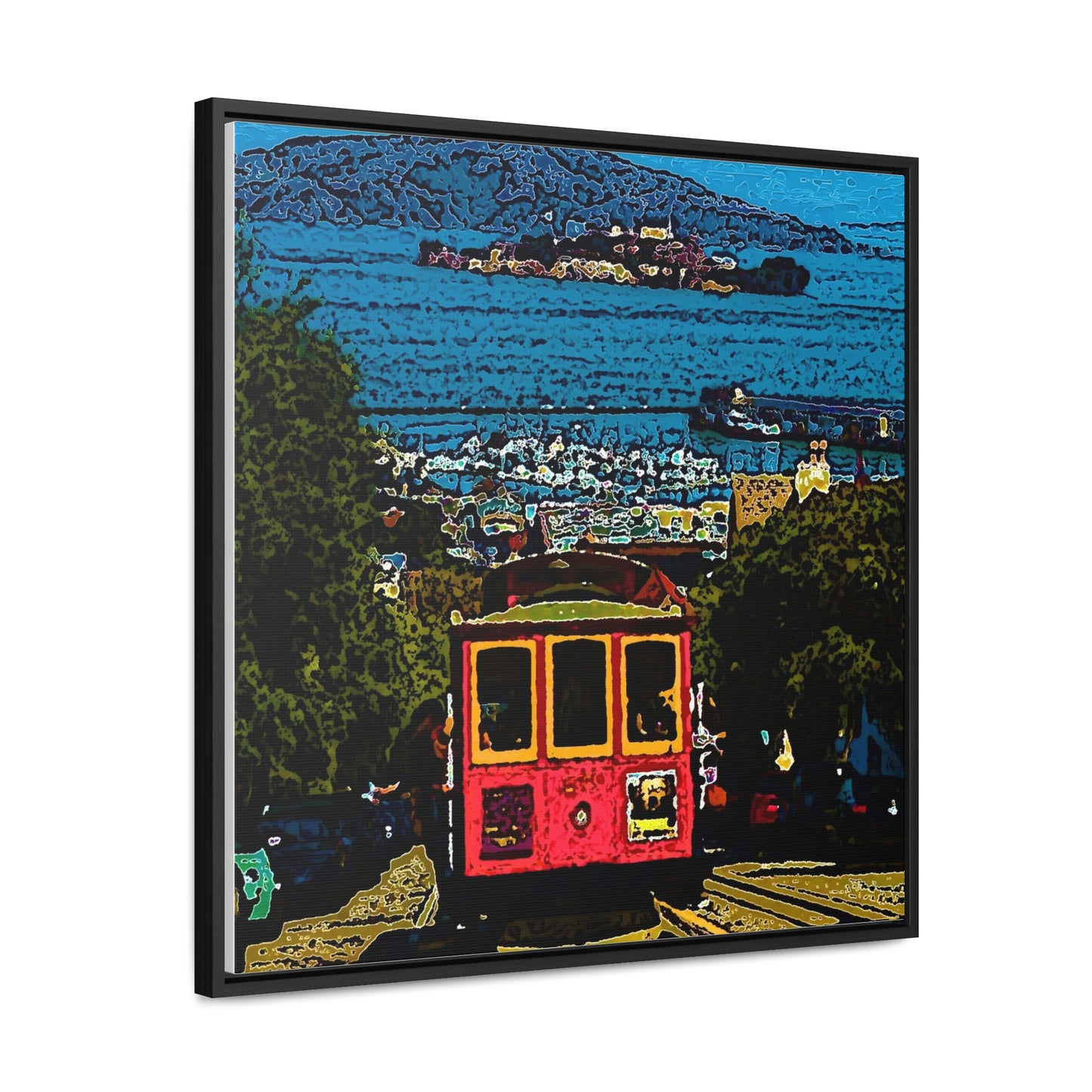 Gallery Canvas Wraps, Square Frame ... San Francisco ... 'A Rice-A-Roni-A-San Francisco Treat' ... "A Cable Car Classic" ... Family Archives: 1973 ... Original Works ...