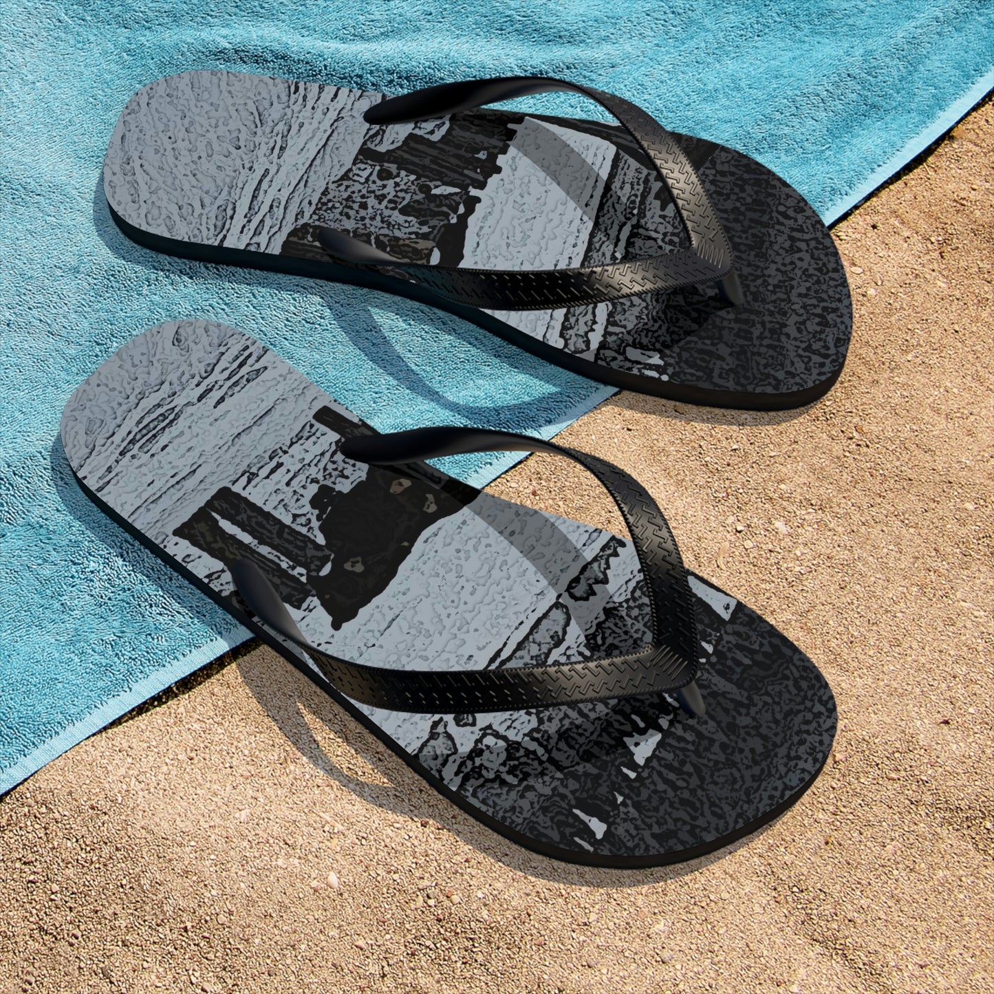 Unisex Flip-Flops ... A Quiet Morning ... "Along The Red River & Nature Preserve Plateau" ... Jan23 ... Original Works ...