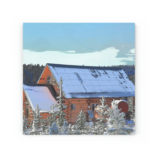 Wood Canvas ... A Cabin In The Mountains ... "A Very Snowy December 2022." Rhett Creek, Idaho.