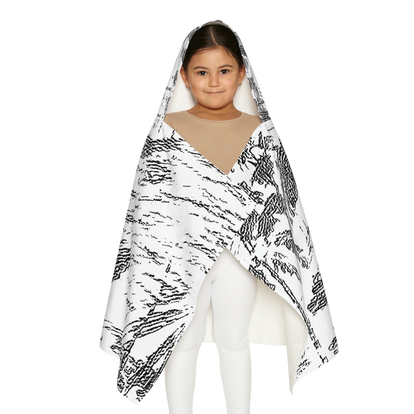 Youth Hooded Towel ... "The Royal Hawai'ian: Waikiki Beach_Beach" ... Honolulu, HI ... October 2014 (Halloween) ... Original Works ...