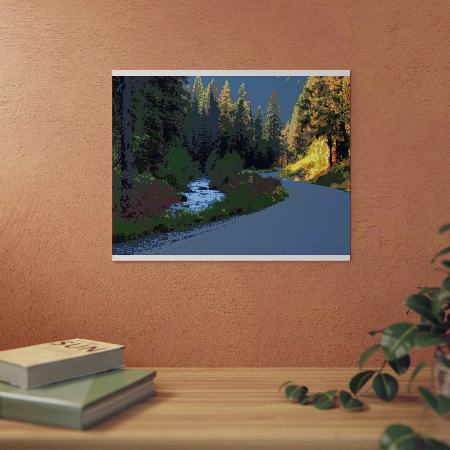 Aluminum Composite Panels ... A Mountain River ... A Mountain Road ... "Parallels That Follow Their Mutual Journeys ..." ... Red River, Idaho ... Autumn 2022 ... Original Works ...