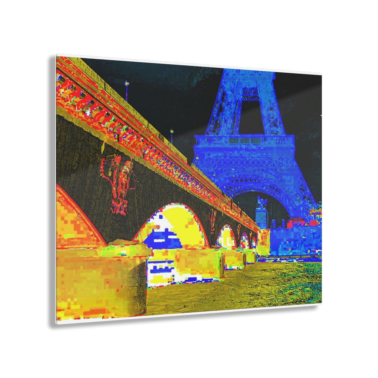 Acrylic Prints ...  Le Tour D'Eiffel ..."Along The Water" ... Barbara Joan Bonnell-Holt ... Le Voyage De Paris: 1972 ... Original Works ...