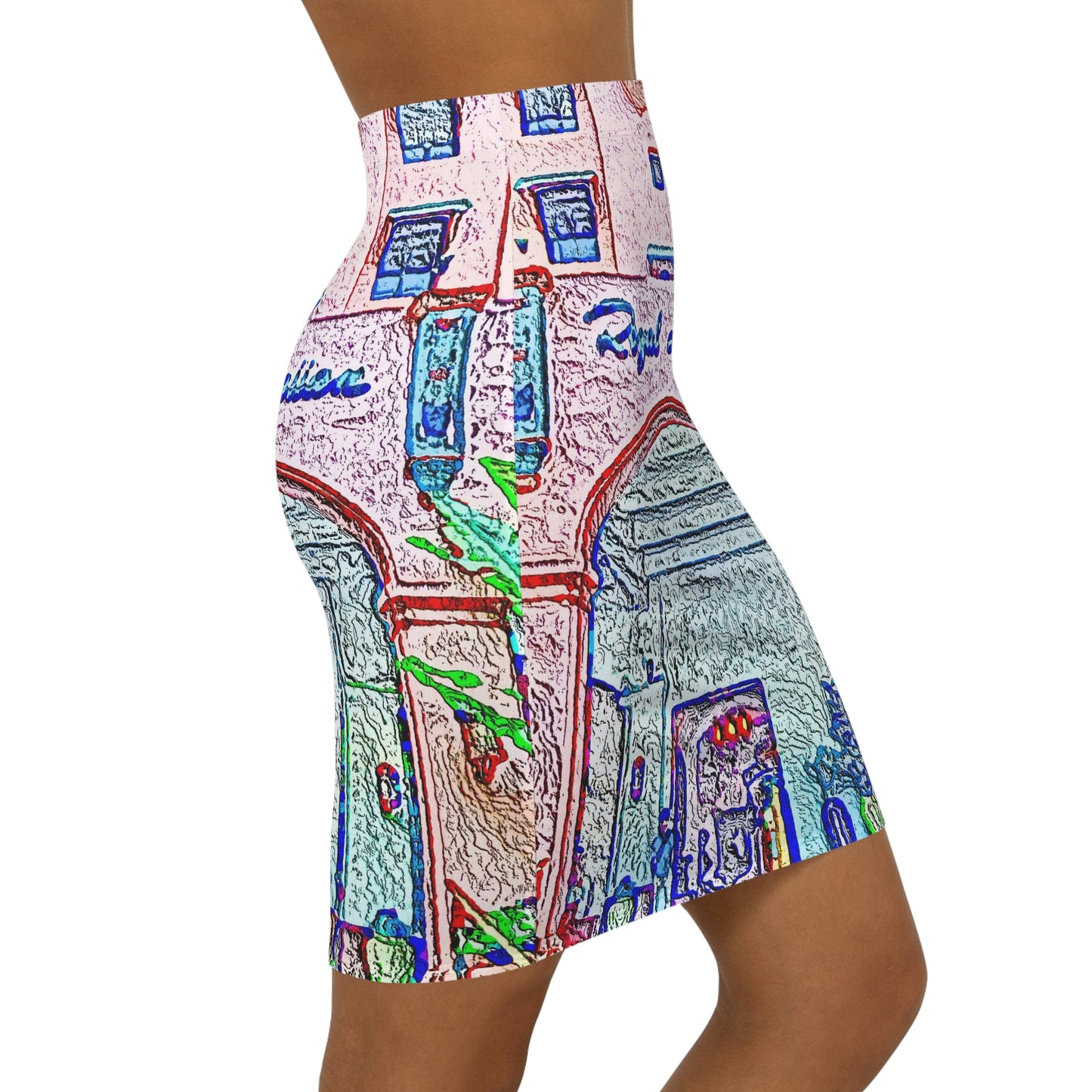 Women's Mini Skirt ... "La Grande Entree" At: 'The Pink Palace' ... The Royal Hawai'ian ... Honolulu, HI ... '27Oct2014' ... Original Works ...