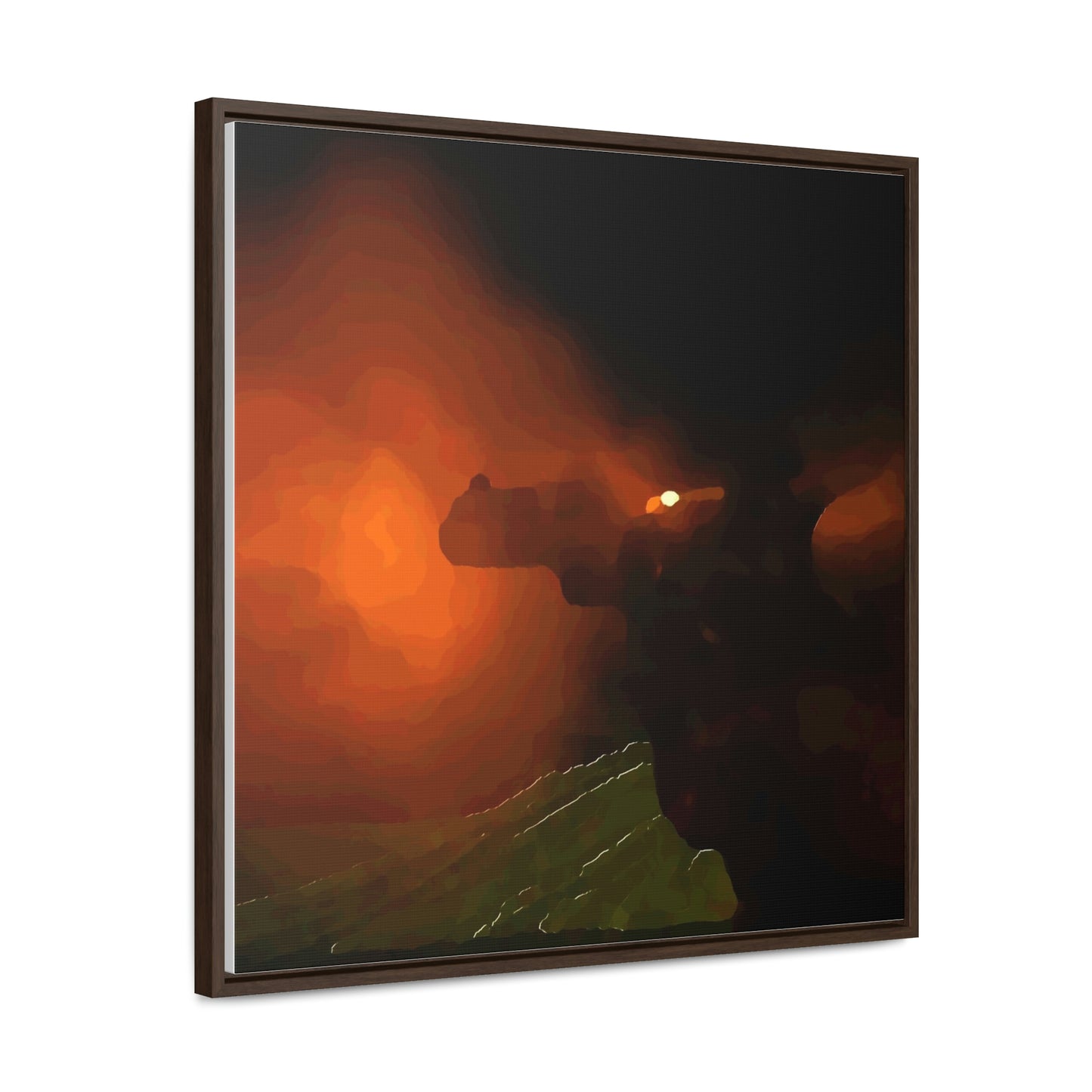 Gallery Canvas Wraps, Square Frame ... Ruger .357 Magnum Early-Morning-Target-Practice ... 'Circa April 2022' ... Original Works ...