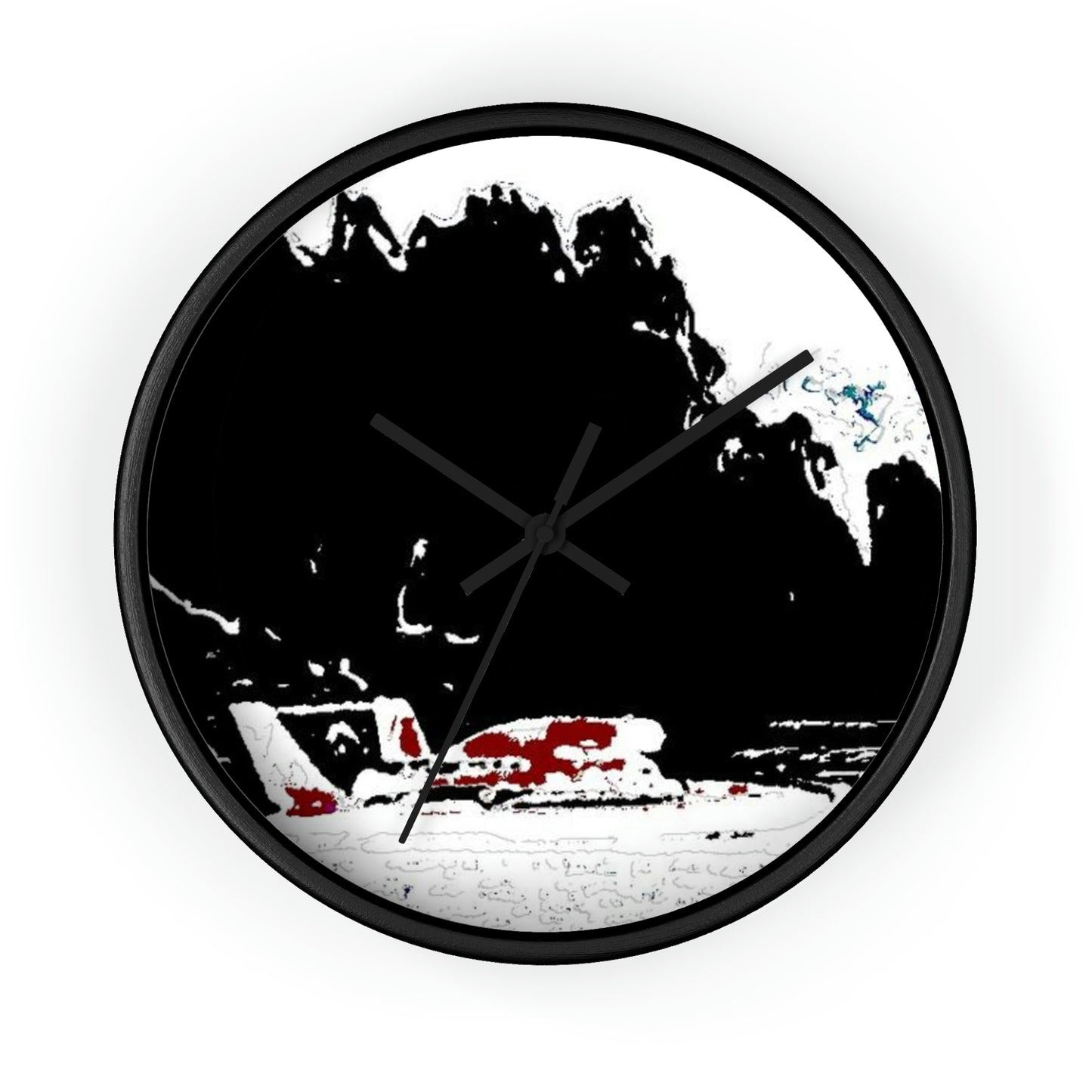 Wall clock ... Seattle Columbia Cup On Lake Washington ... "Dave Wilcox Heads For The Win" ... Associate Gift-Photo ... Original Works ...