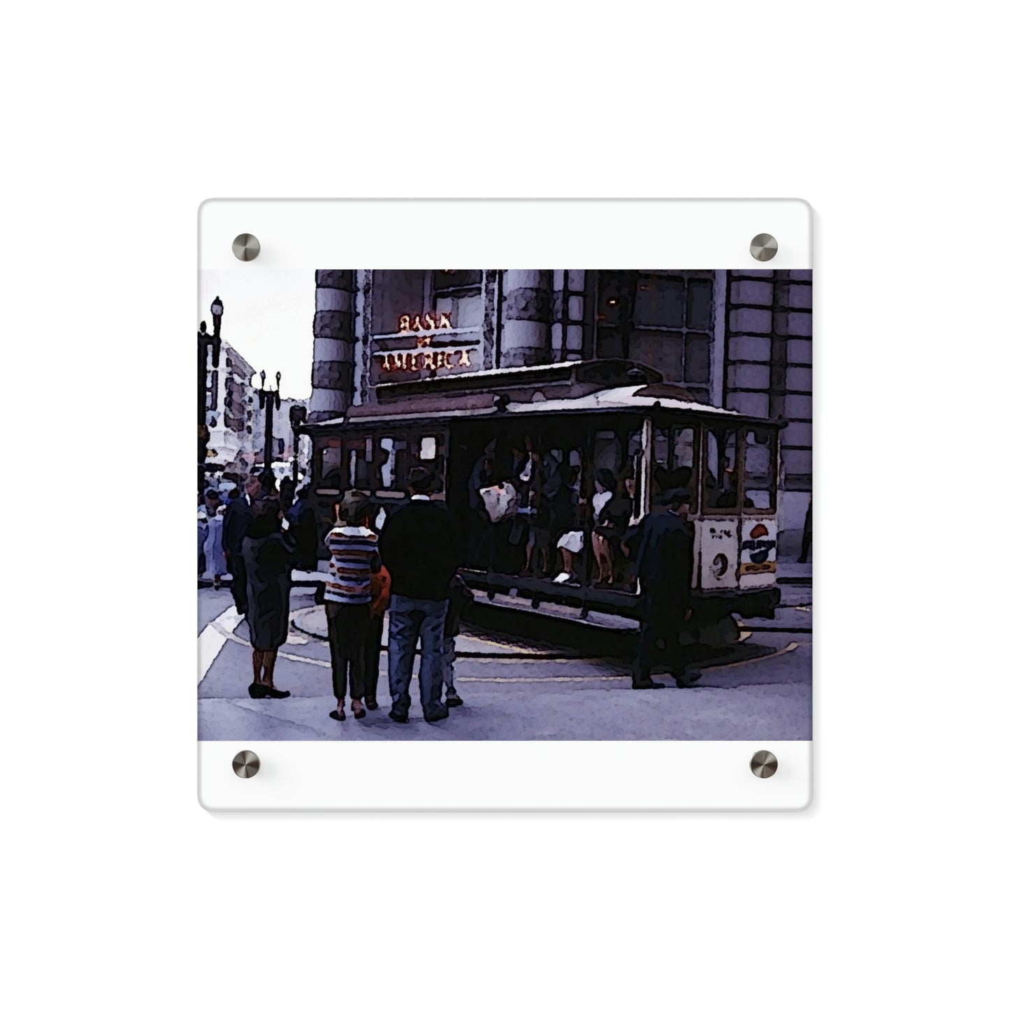 Acrylic Wall Art Panels ... San Francisco ... 'Rice-A-Roni-A-San Francisco Treat' ... "A Cable Car Classic" ... Family Archives: 1973 ... Original Works ...