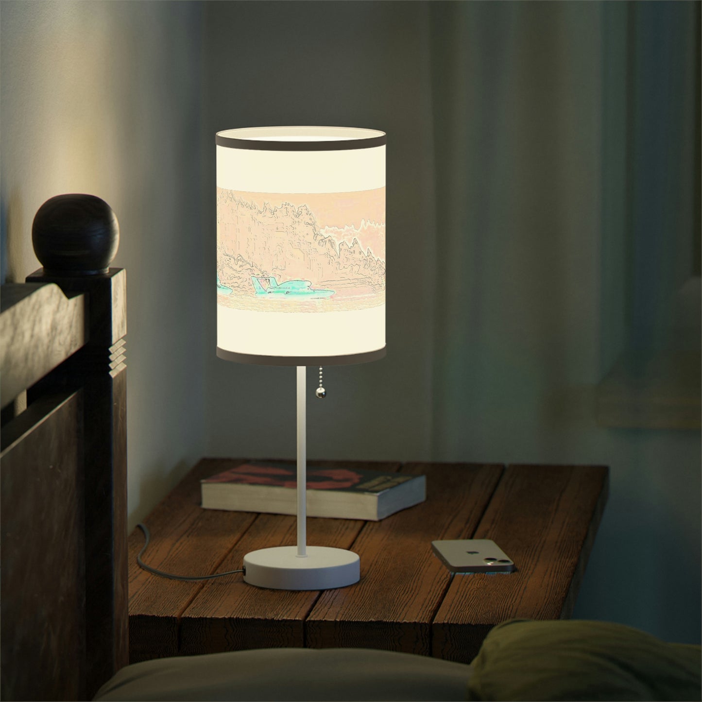 Lamp on a Stand, US|CA plug ... Seattle Columbia Cup On Lake Washington ... "Dave Wilcox Heads For The Win" ... Associate Gift-Photo ... Original Works ...
