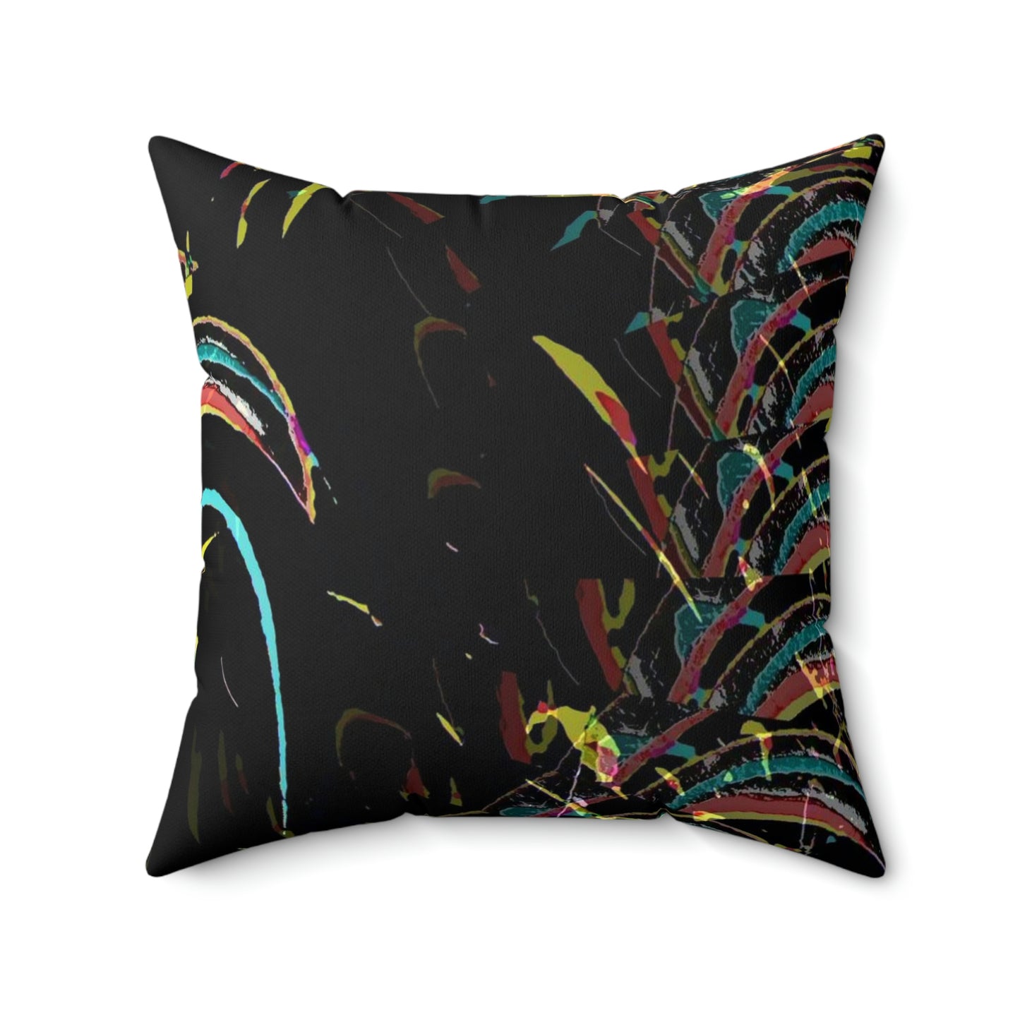 Spun Polyester Square Pillow ... "Waning Moon" ... Central Idaho ... October 2022 ... Rendering Time: 22 Hours ... Original Works ...