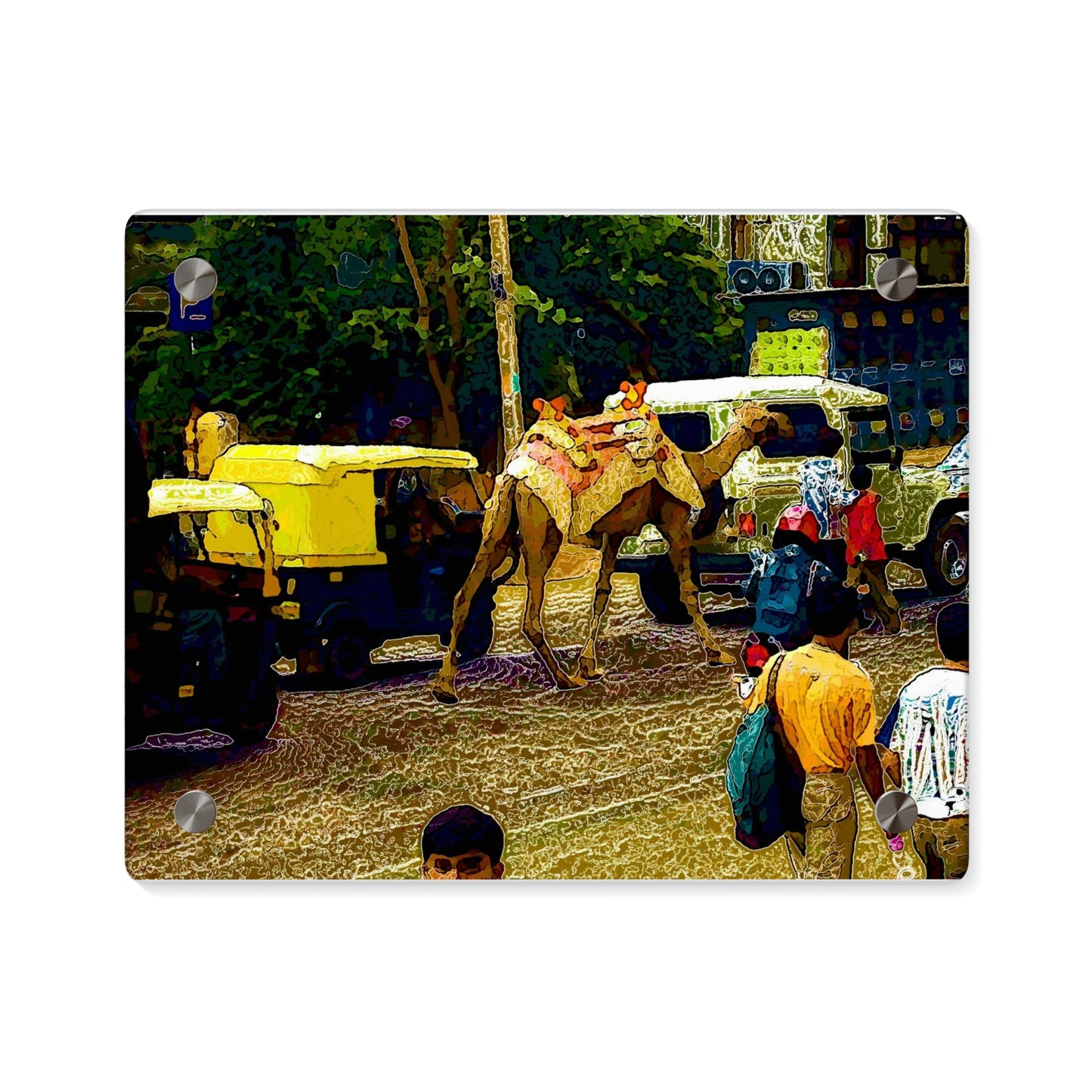 Acrylic Wall Art Panels ... "Truckin'-Up-To-Buffalo ... 'Oops - Wrong Country' ... Truckin'-Up-To-New Delll -'E' ... " ... (Delhi, India) ... 5July2007. Original Works ...