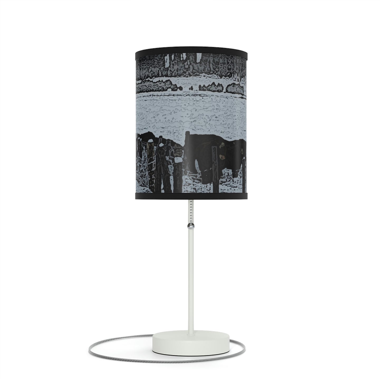 Lamp on a Stand, US|CA plug ... A Quiet Morning ... "Along The Red River & Nature Preserve Plateau" ... Jan23 ... Original Works ...