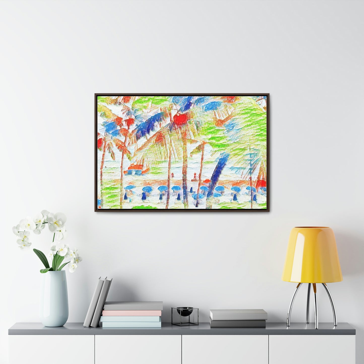Gallery Canvas Wraps, Horizontal Frame ... "The Royal Hawai'ian: Waikiki Beach_Beach" ... Honolulu, HI ... Ocotber 2014 (Halloween) ... Original Works ...