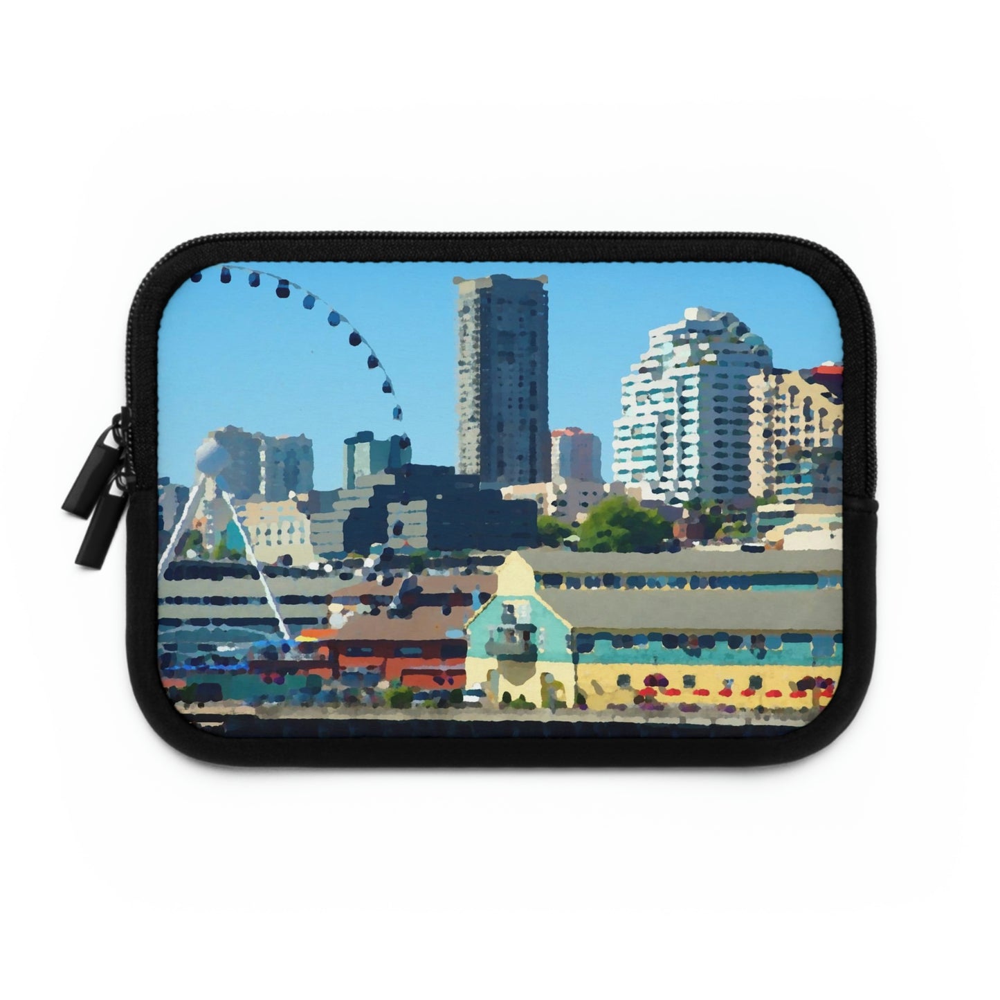 Laptop Sleeve ... That Classic Wheel ... 'Seattle's Wheel' ... & Old Classic Waterside Vendors ...  'Family Archives' ... Original Works ...