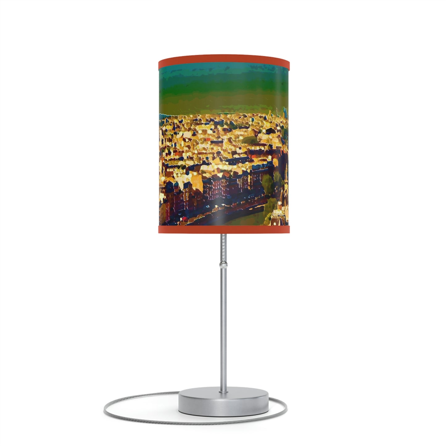 Lamp on a Stand, US|CA plug ... Au Paris ... "Along The River Seine" ... Barbara Joan Bonnel-Holt: 1972 ... Original Works ...