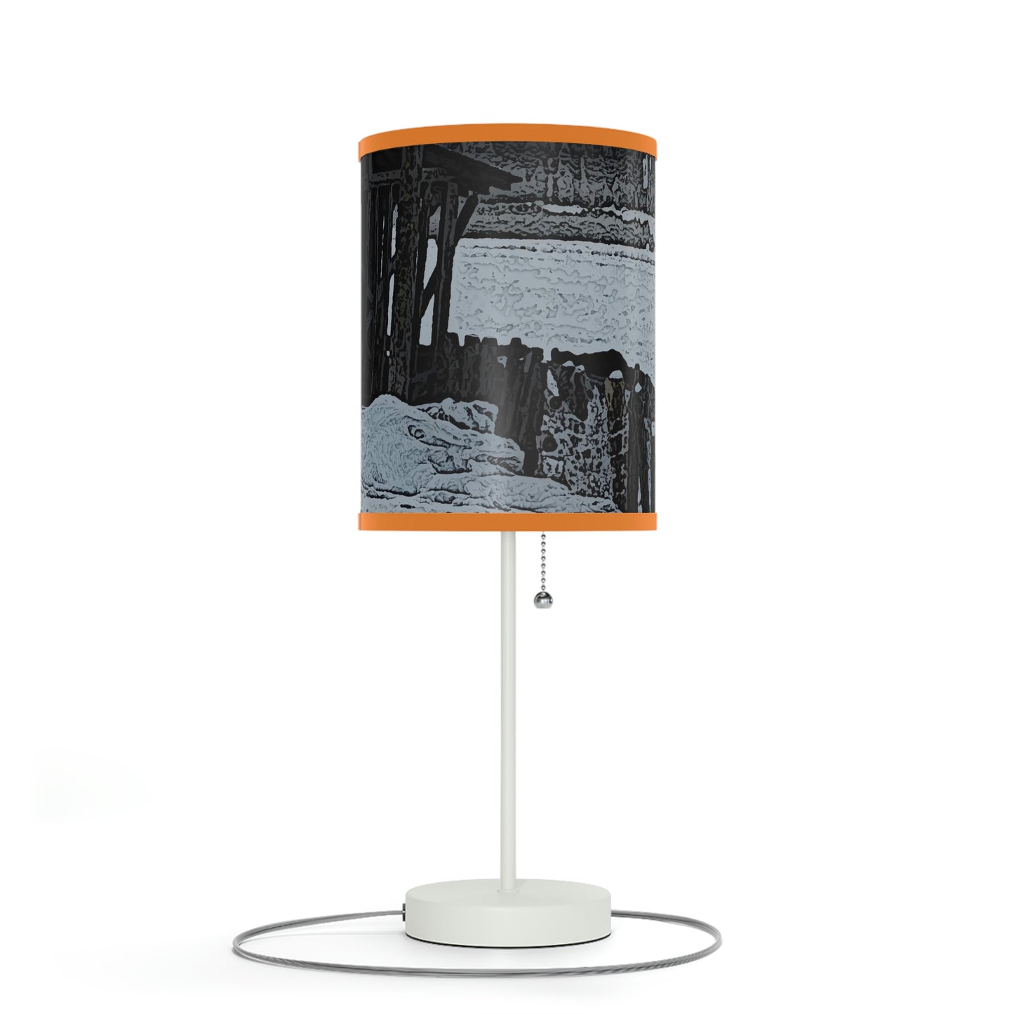 Lamp on a Stand, US|CA plug ... A Quiet Morning ... "Along The Red River & Nature Preserve Plateau" ... Jan23 ... Original Works ...