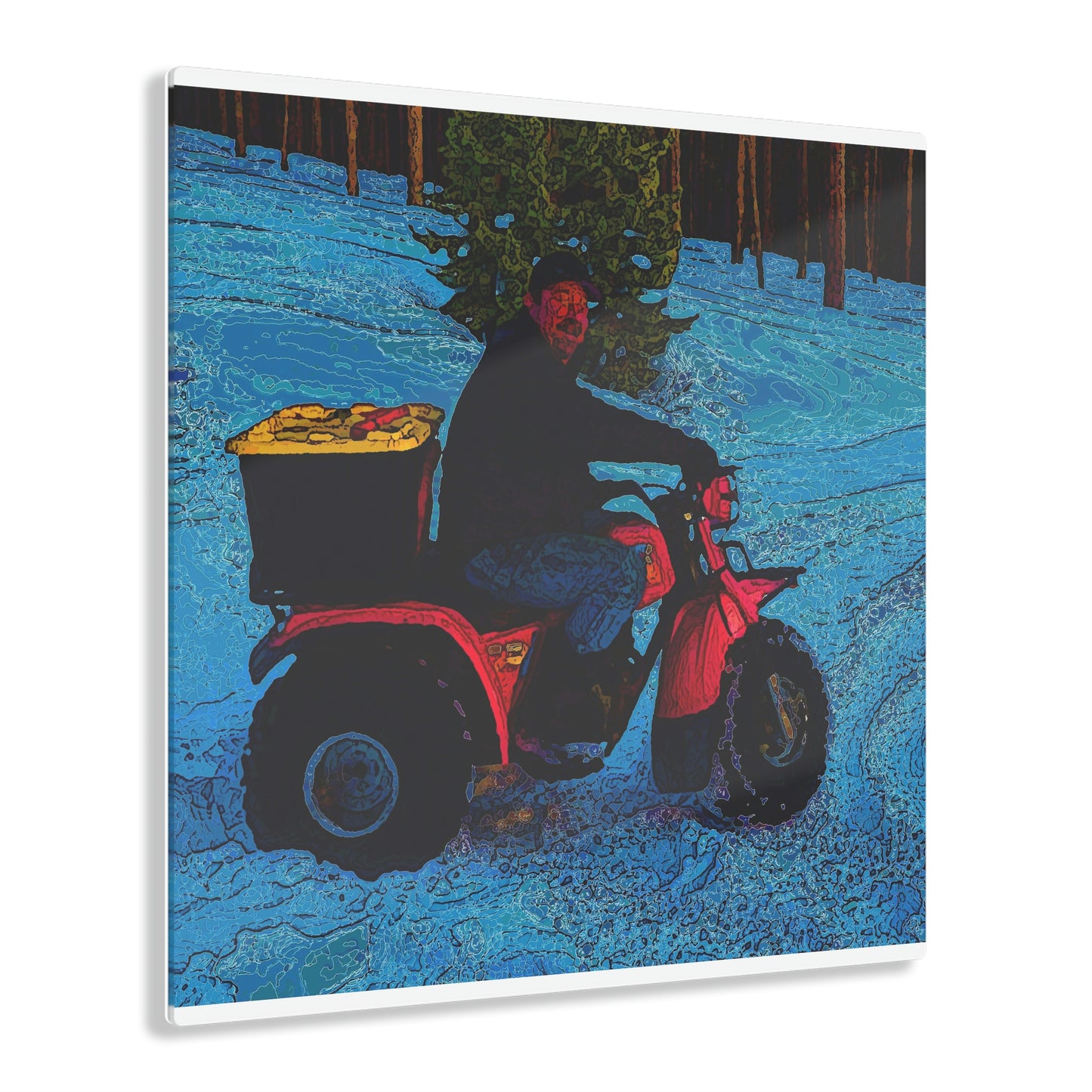 Acrylic Prints ... There's 2-Wheelin ... There's 4-Wheelin ... 'And-Of-Course' ... "There's 3-Wheelin-In-The-Snow" ...  Original Works ...
