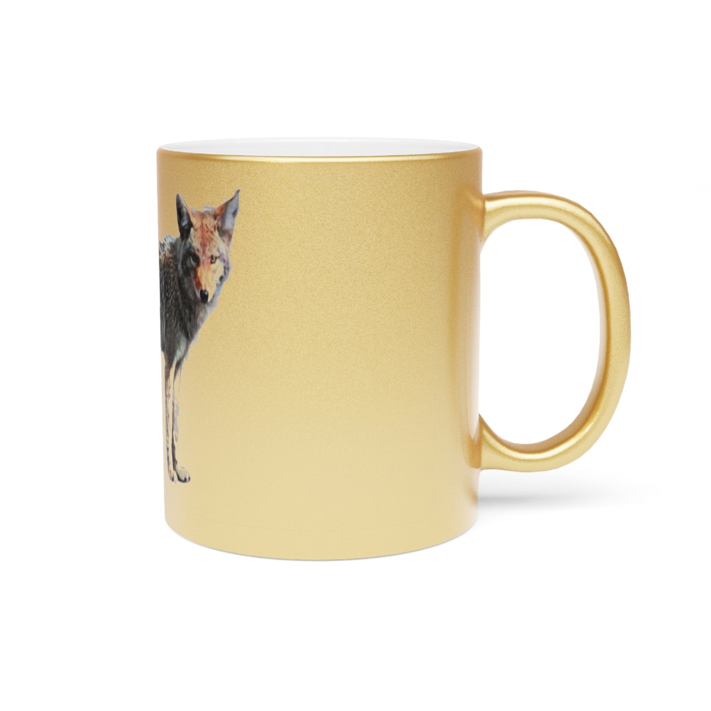 Metallic Mug (Silver\Gold) ... Coyote ... "Yosemite Valley: Circa May23 ... KPH Base Photo" ... Original Works ...