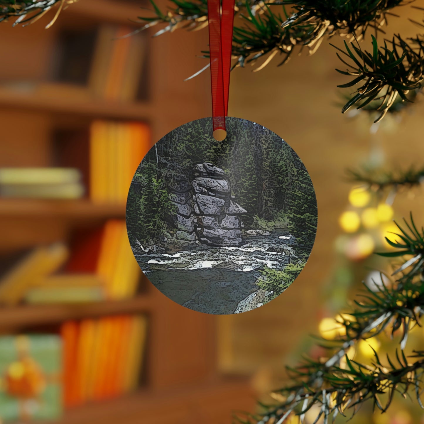 Metal Ornaments ..."I Am Innocent" ... Tricky-Dick Immortalized ... Nixon Rock: Along The River ... Central Idaho, Summer 2020 ... Original Works ...