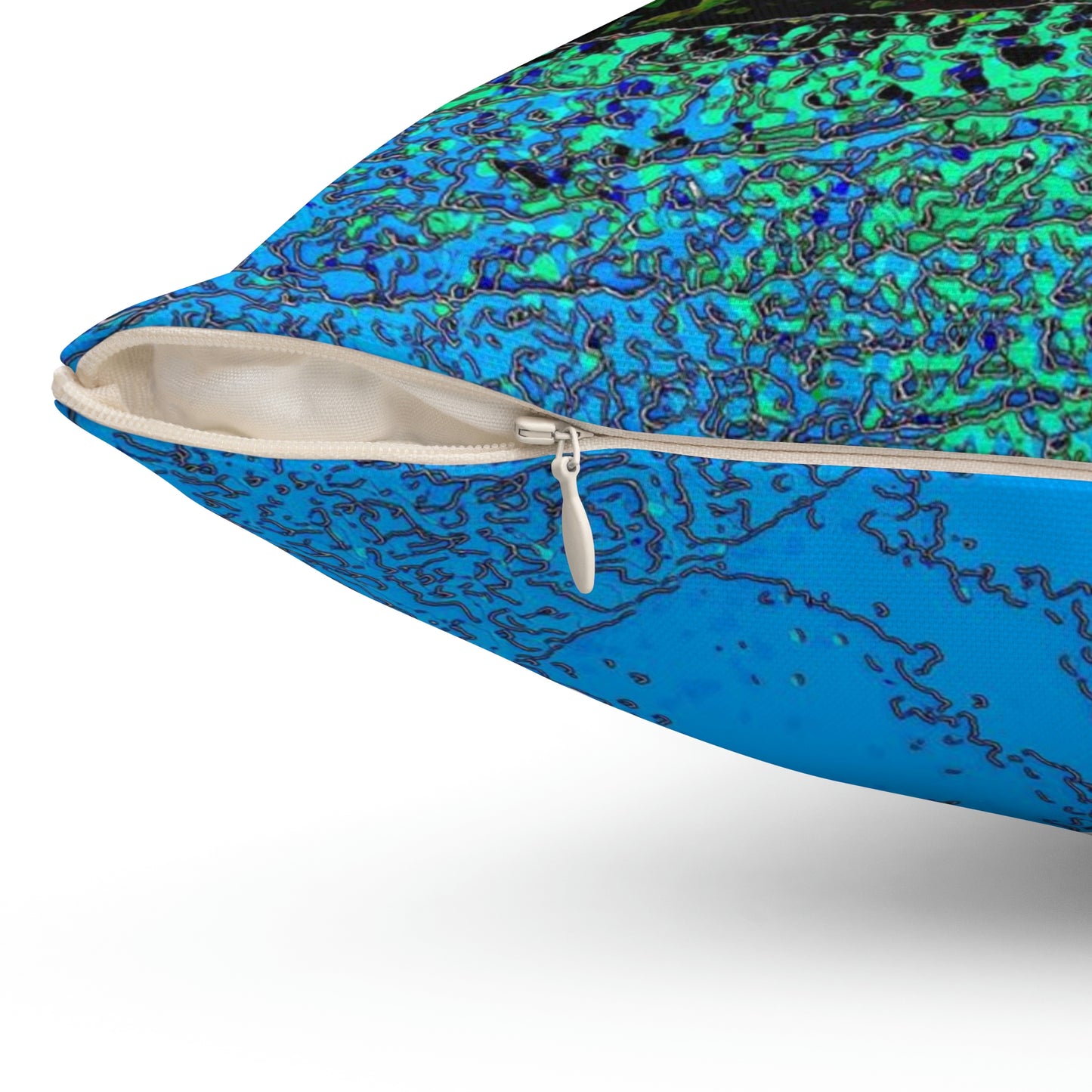 Spun Polyester Square Pillow ... Yep ... "Another Day ... Riding Through The Wilderness ... " ... February 2023 ... Original Works ...