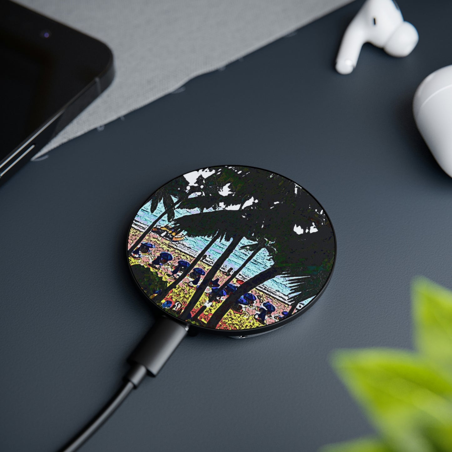 Magnetic Induction Charger ... "A Beautiful Beach Amongst The Palms" ... The Outrigger Waikiki, Honolulu, Oahu ... Original Works ...