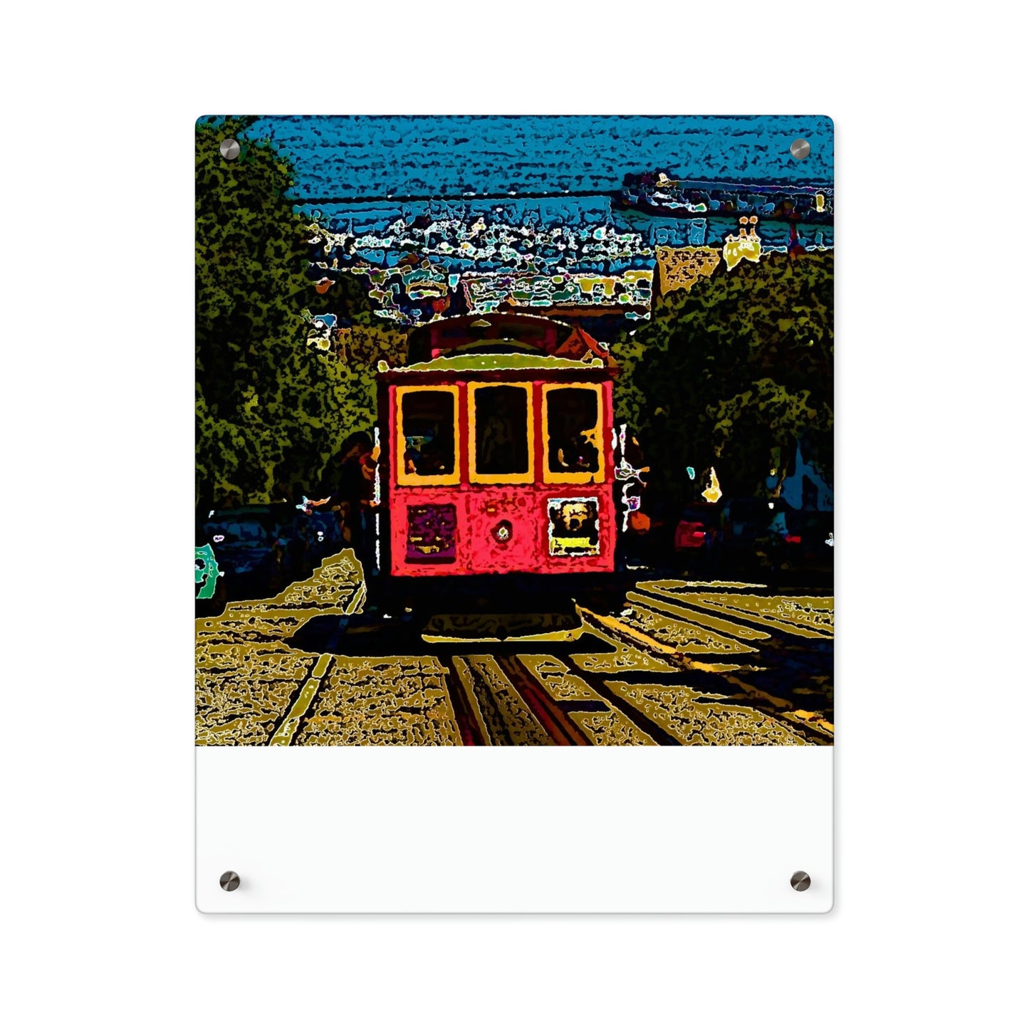Acrylic Wall Art Panels ... San Francisco ... 'A Rice-A-Roni-A-San Francisco Treat' ... "A Cable Car Classic" ... Family Archives: 1973 ... Original Works ...