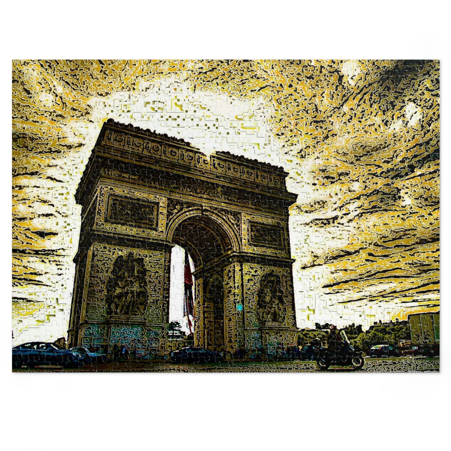 Jigsaw Puzzle (30, 110, 252, 500,1000-Piece) ...  L'Arc de Triomphe ... 'Barbara Joan Bonnell-Holt Photo' ... Circa 1972 ... Oringinal Works ...