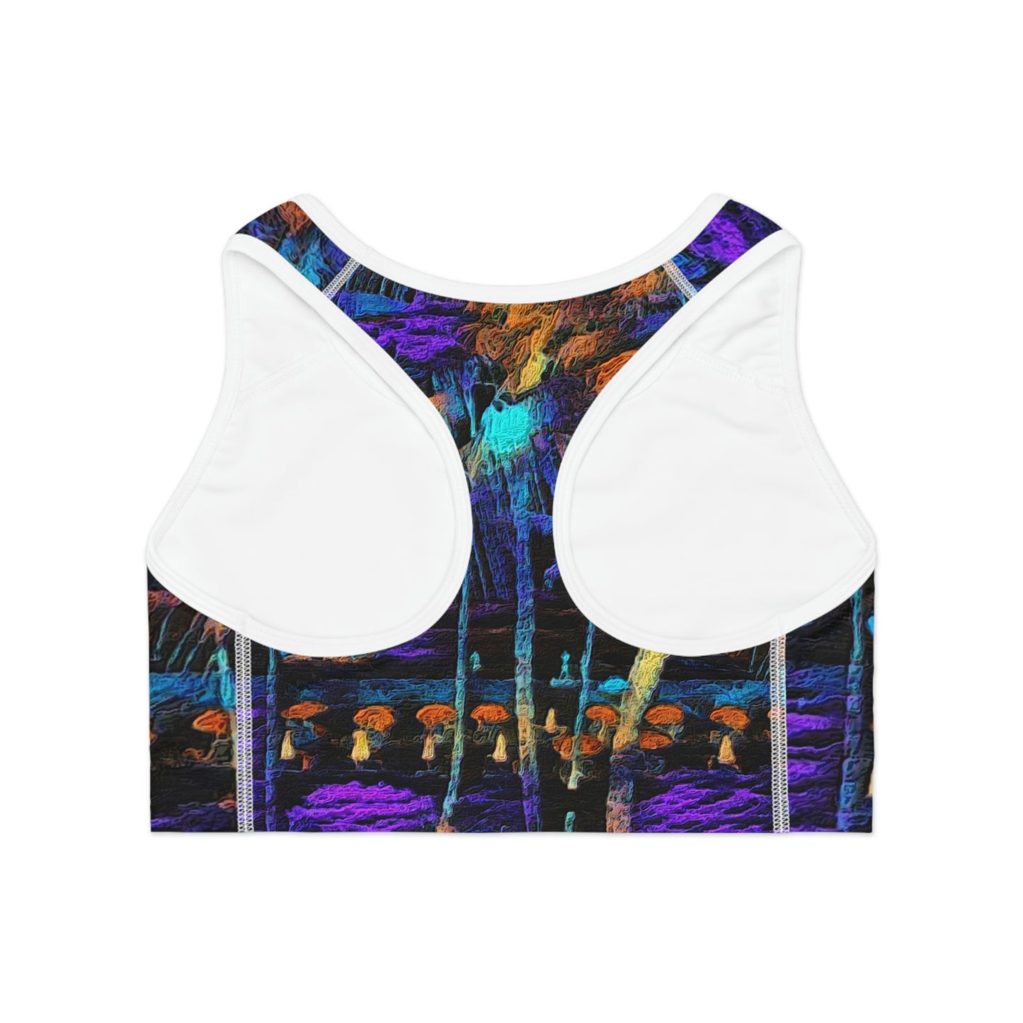 Sports Bra (AOP) ... "The Royal Hawai'ian: Waikiki Beach_Beach" ... Honolulu, HI ... Ocotber 2014 (Halloween) ... Original Works ...
