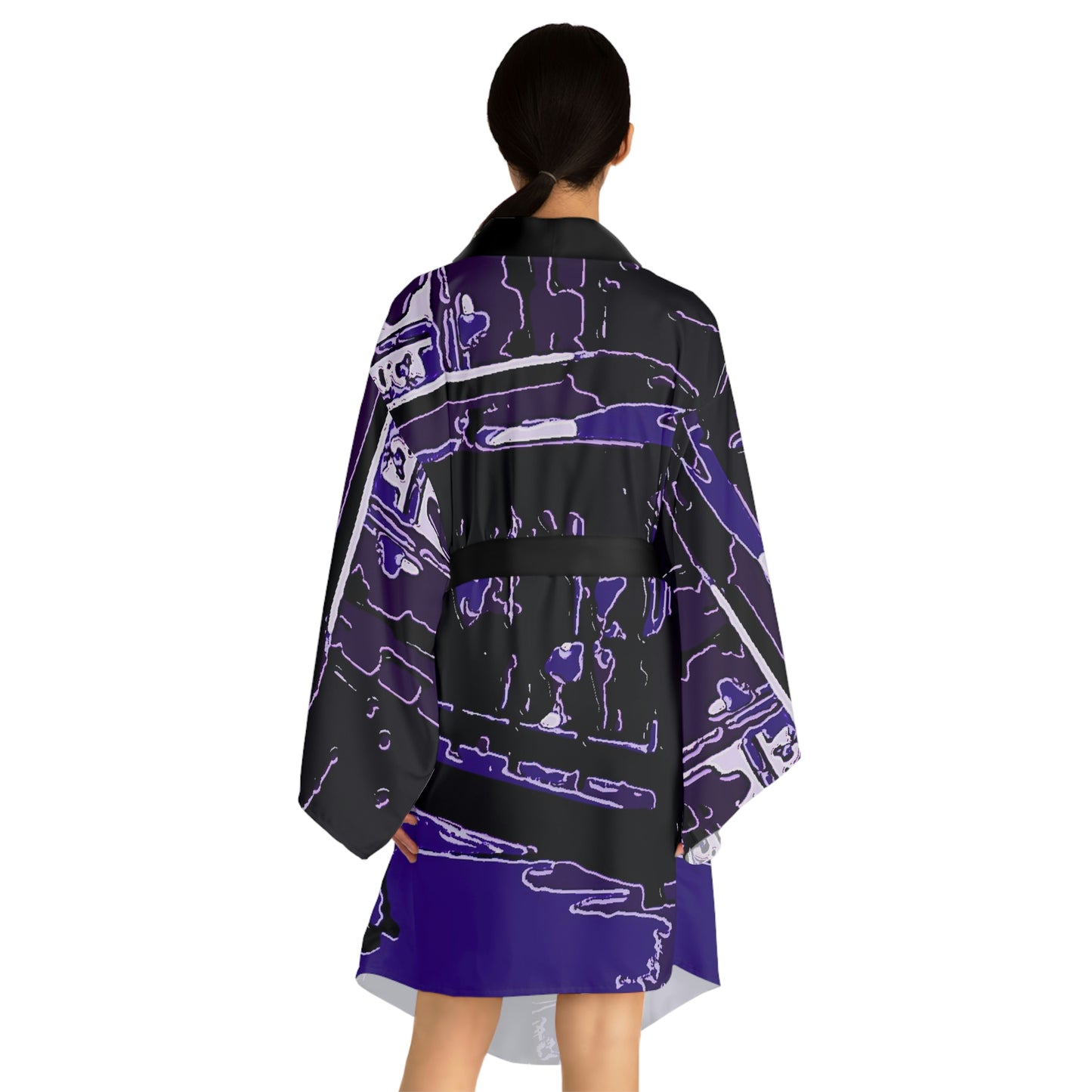 Long Sleeve Kimono Robe ...  'Rice-A-Roni-A-San Francisco Treat' ... "A Cable Car Classic" ... Family Archives: 1973 ... Original Works ...